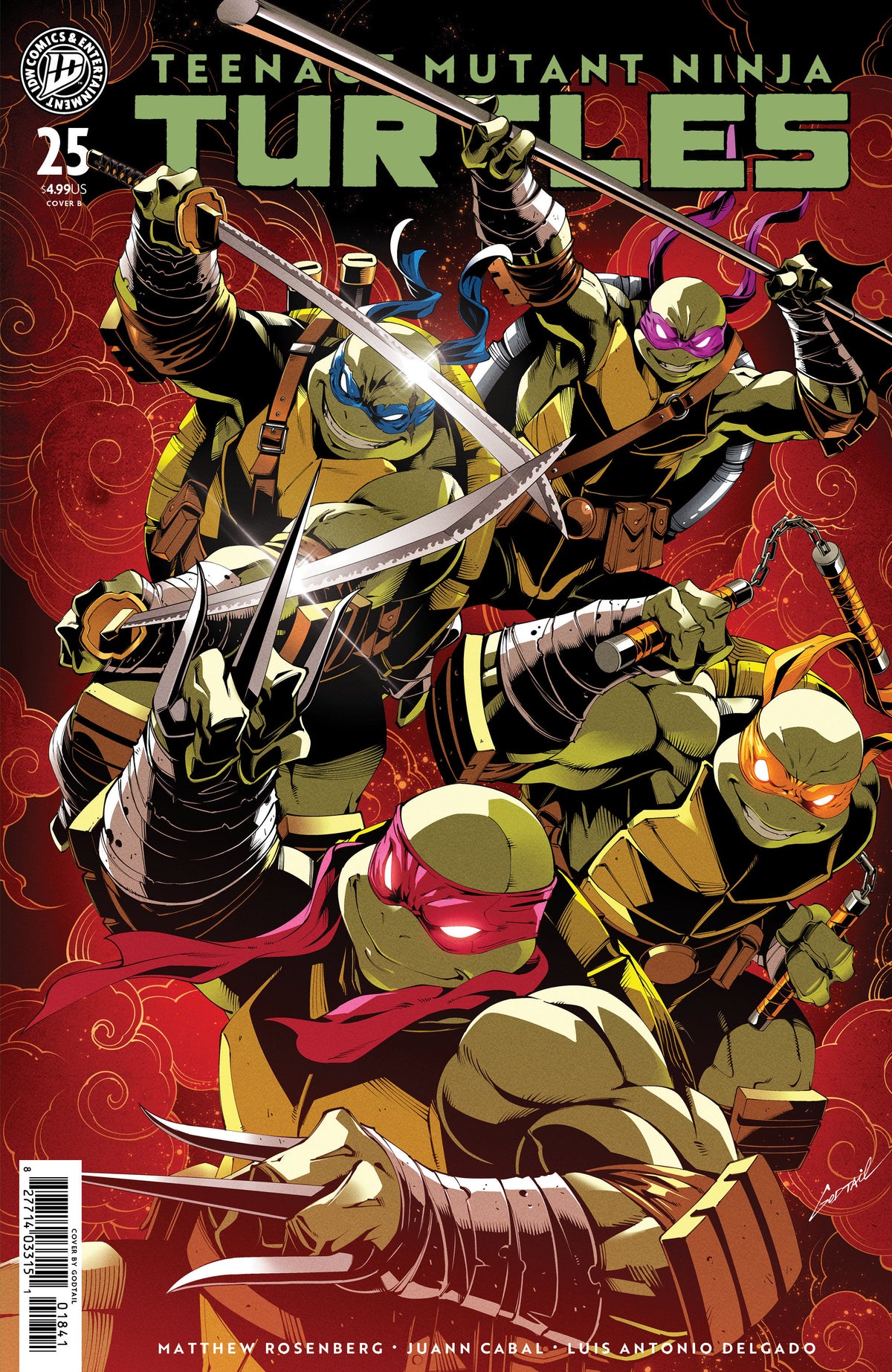 Teenage Mutant Ninja Turtles #25 Variant B (Godtail Cover Set) ISBN: 82771403315102521 - FOC DATE: 11/29/26 - Release Date: 1/13/27