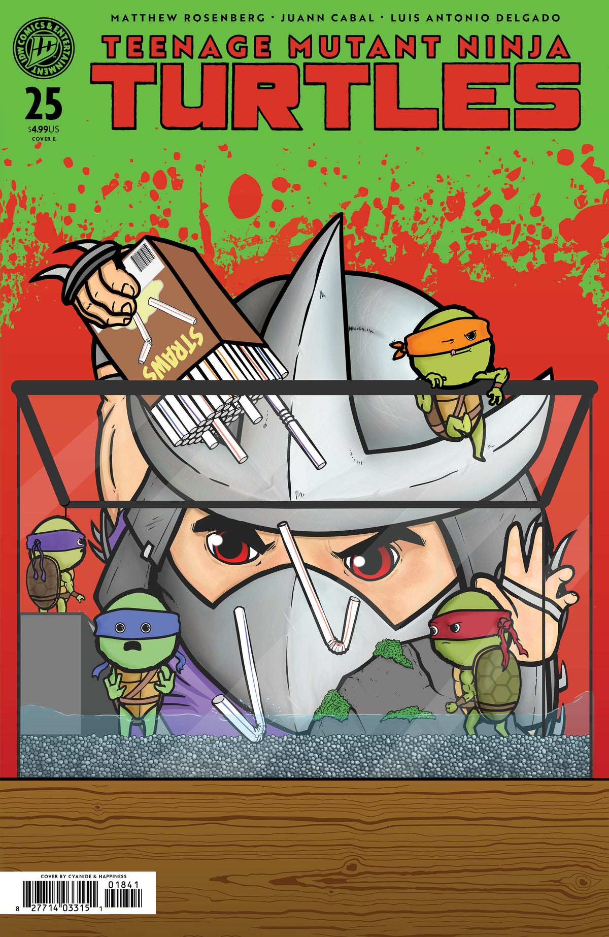 Teenage Mutant Ninja Turtles #25 Variant E (Cyanide & Happiness Comic Strip Variant) ISBN: 82771403315102551 - FOC DATE: 11/29/26 - Release Date: 1/13/27