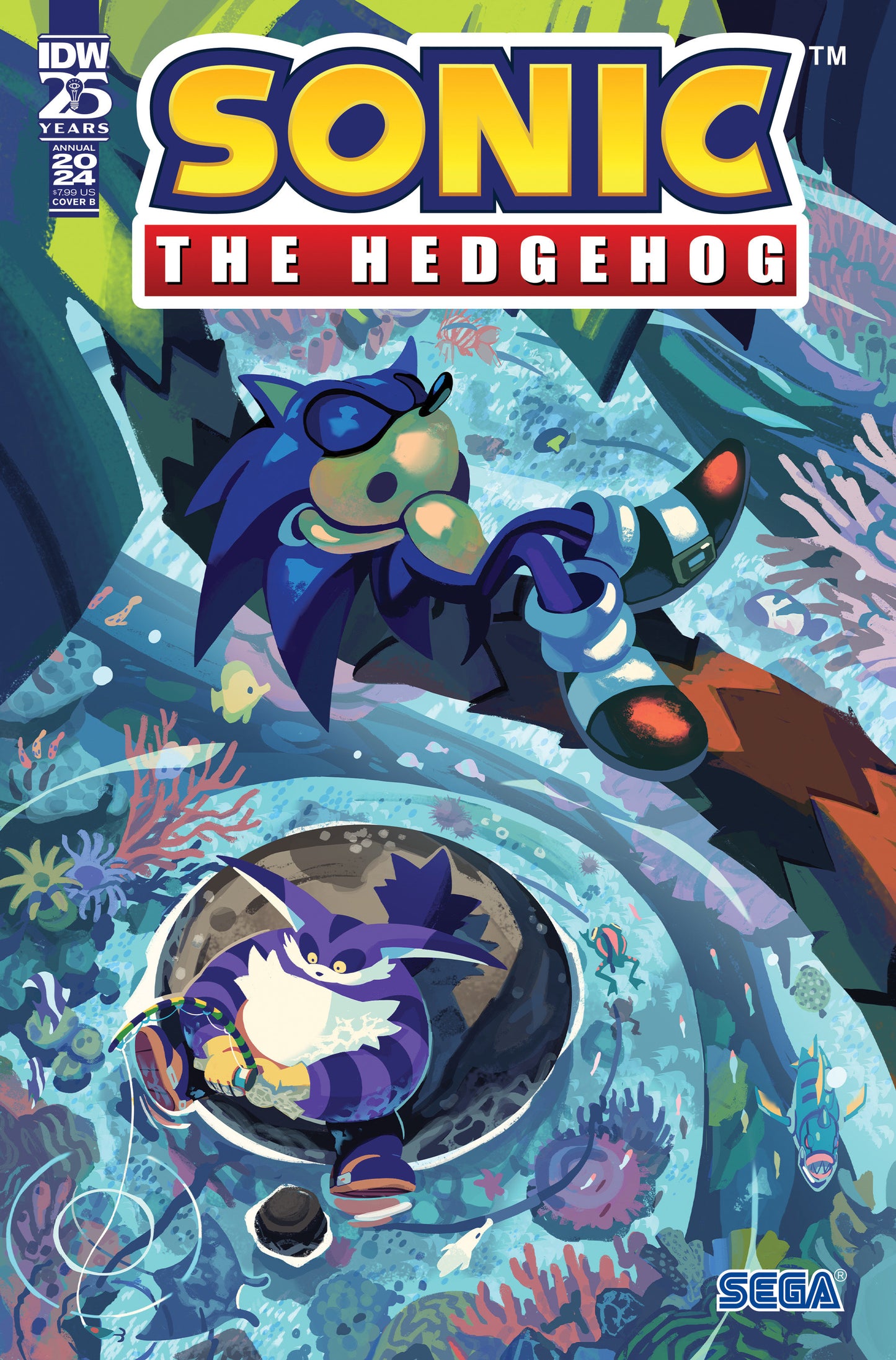 Sonic the Hedgehog: Annual 2024 Variant B (Fourdraine) - Release Date: 9/18/24