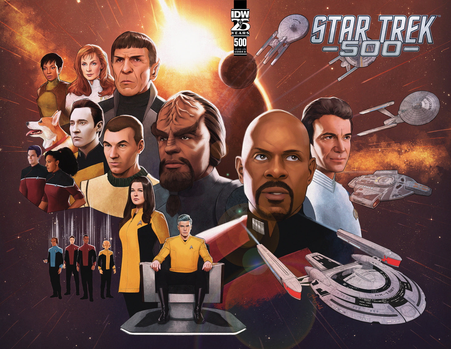 Star Trek #500 Variant B (Bartok) - Release Date: 9/4/24