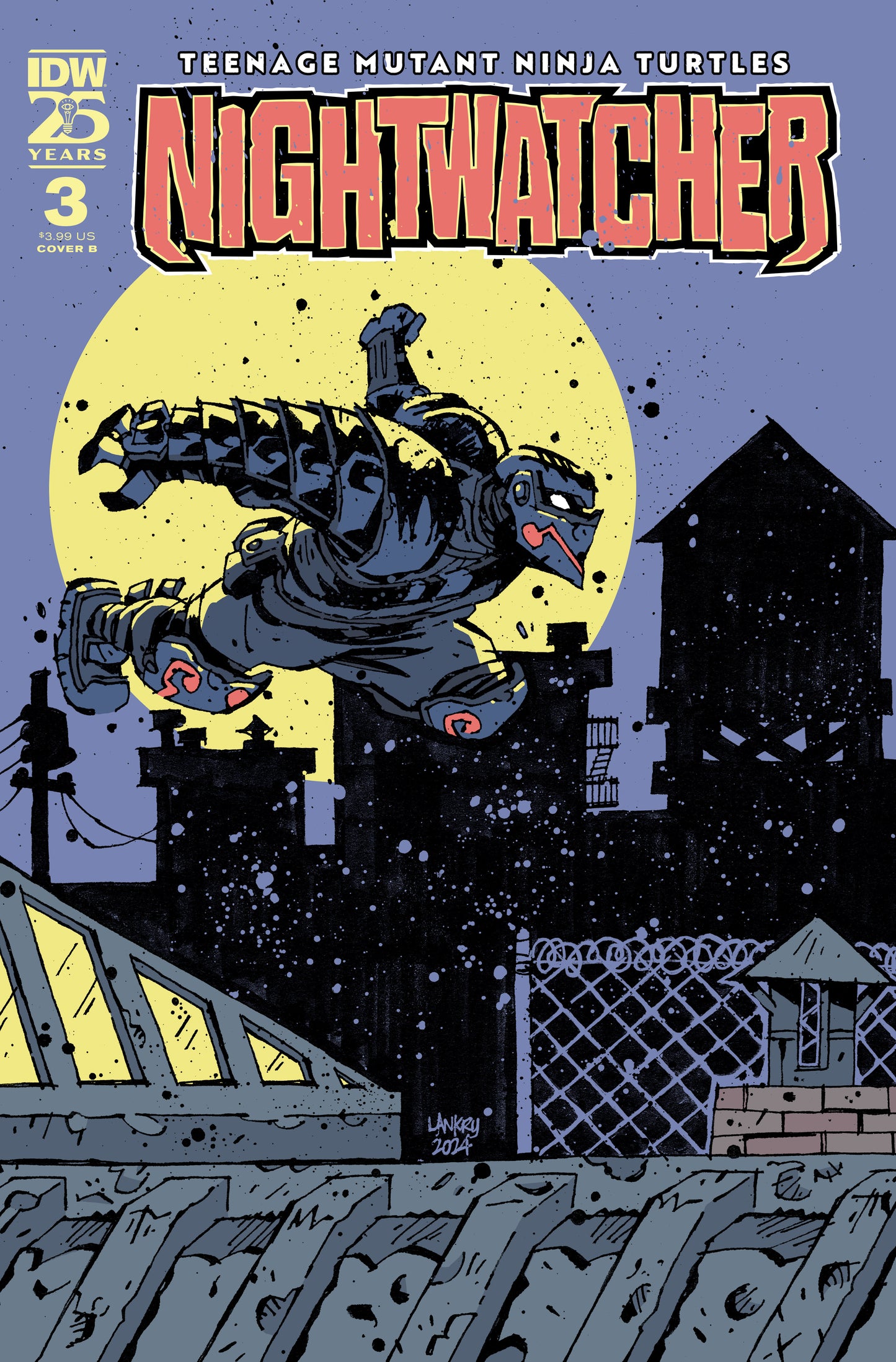 Teenage Mutant Ninja Turtles: Nightwatcher #3 Variant B (Lankry) - Release Date: 11/06/2024