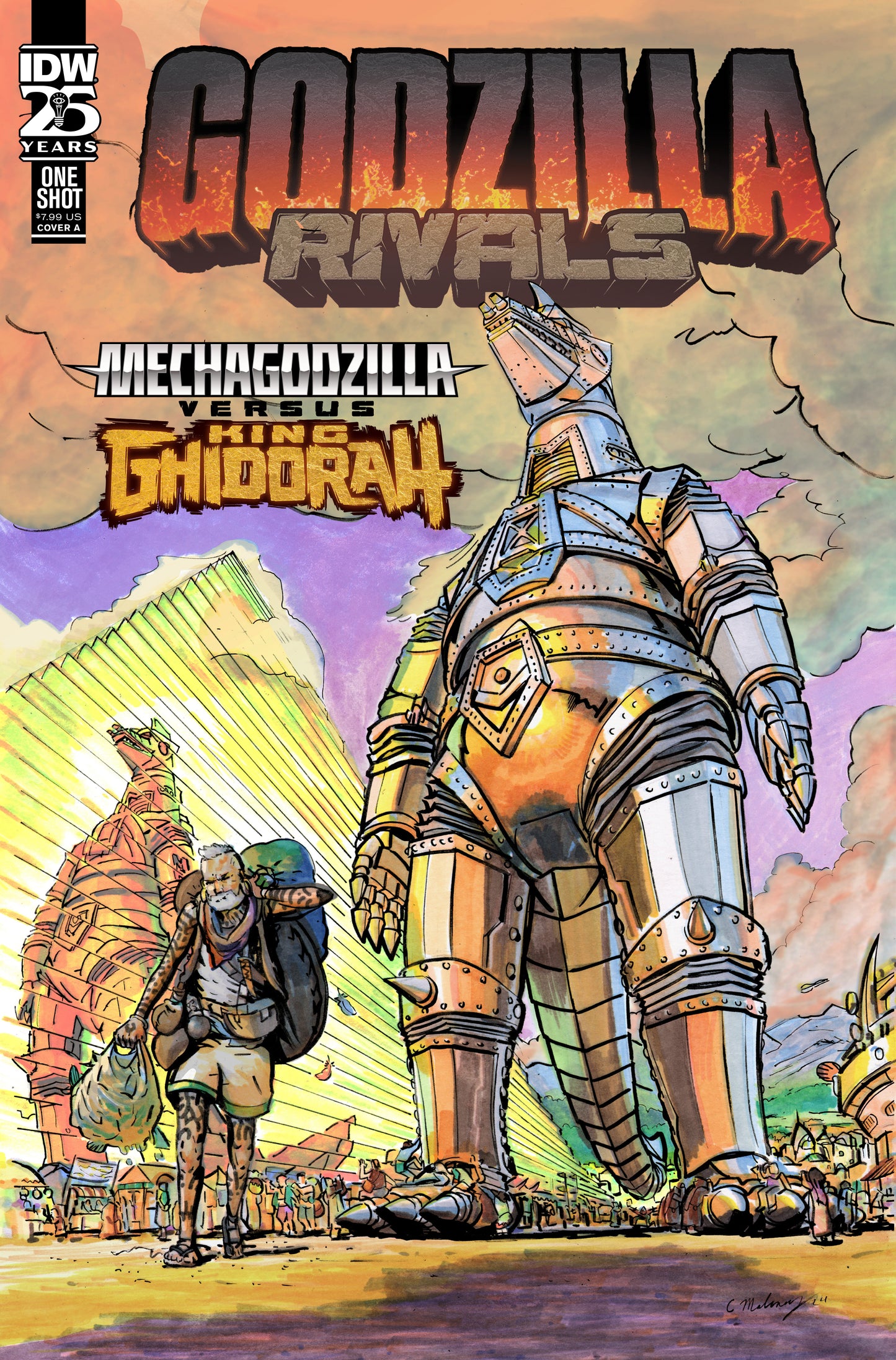 Godzilla Rivals: Mechagodzilla Vs. King Ghidorah Cover A (Maloney) - Release Date: 10/2/24