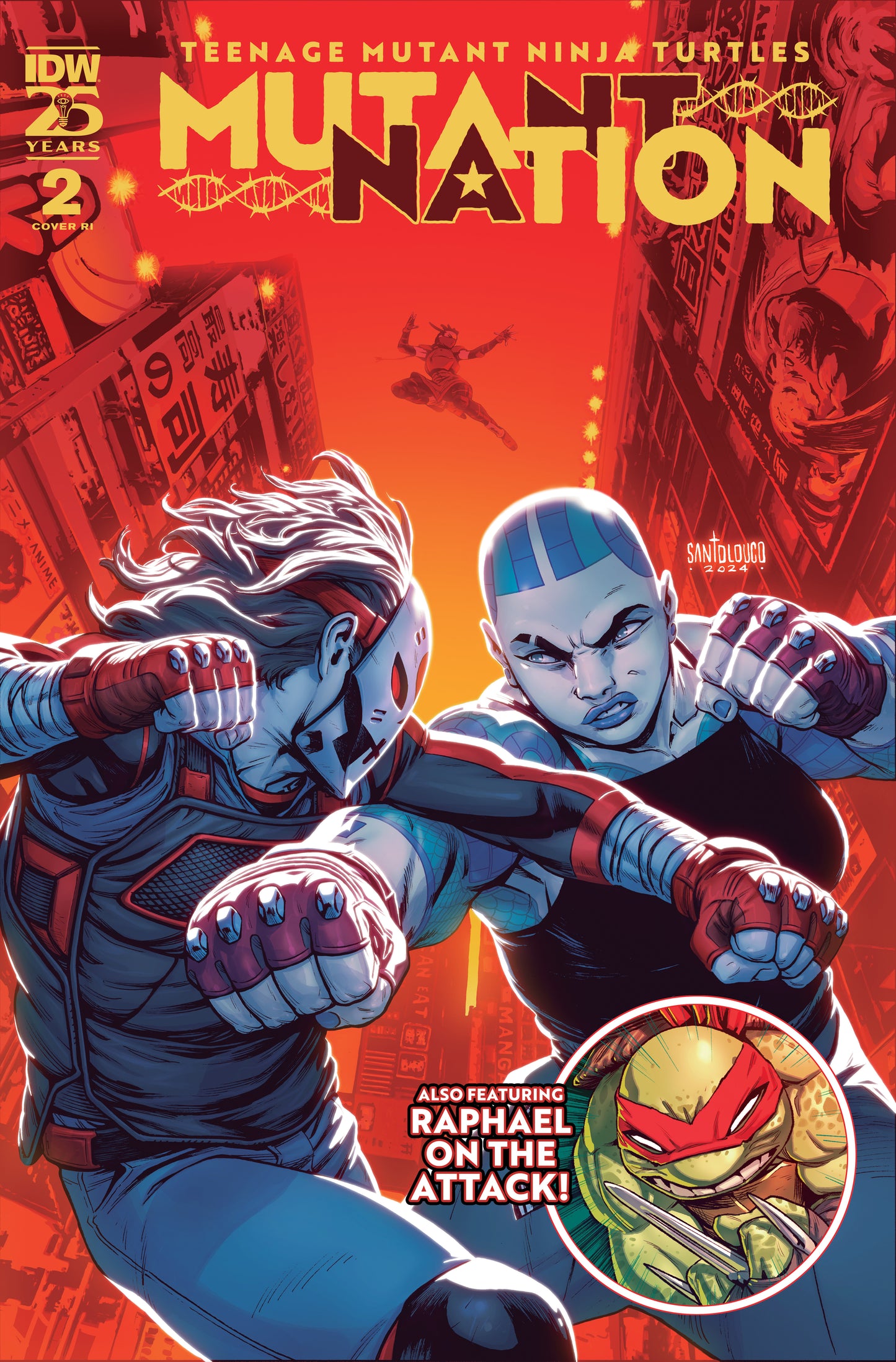 1:10 Teenage Mutant Ninja Turtles: Mutant Nation #2 Variant RI (10) (Santolouco) - Release Date: 11/13/24