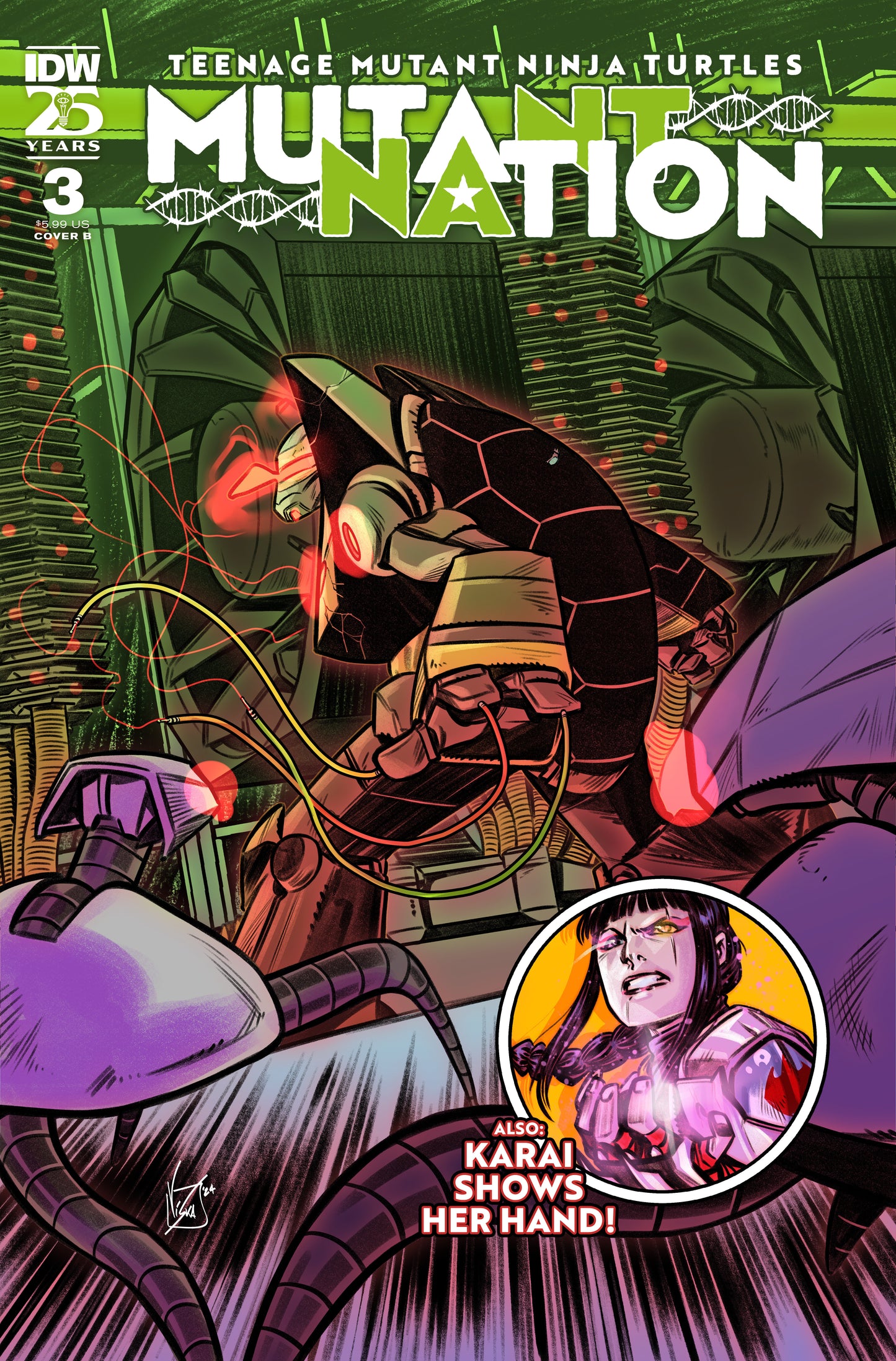 Teenage Mutant Ninja Turtles: Mutant Nation #3 Variant B (Federici) - Release Date: 12/11/24