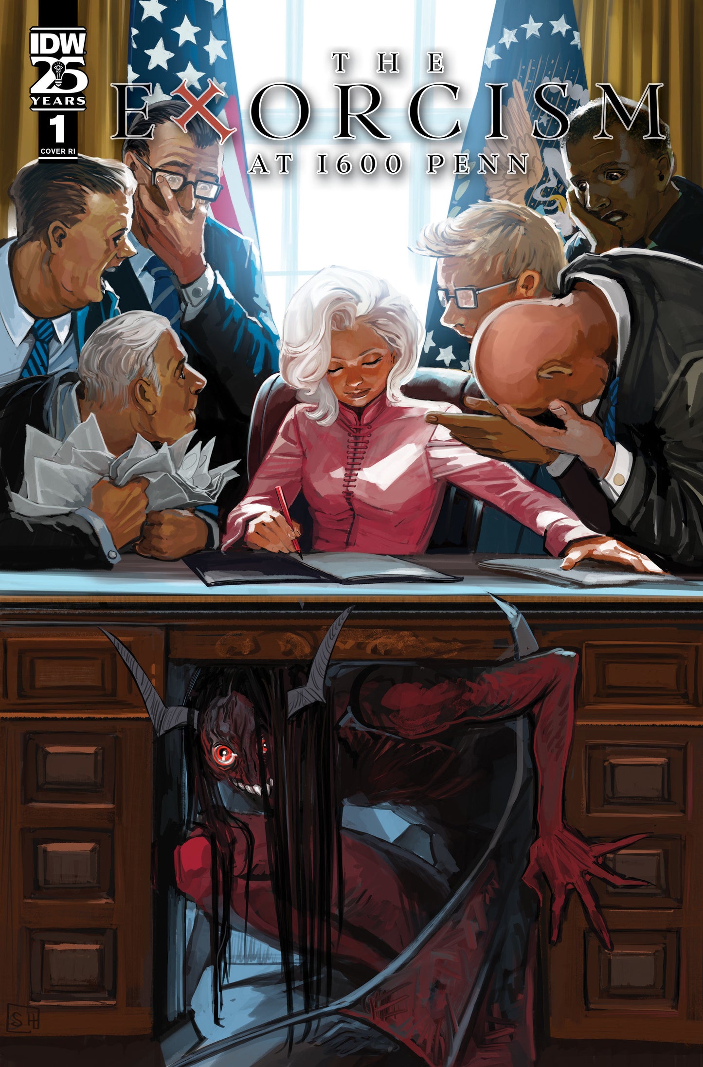 1:10 The Exorcism at 1600 Penn #1 Variant RI (10) (Hans) - Release Date: 10/16/24