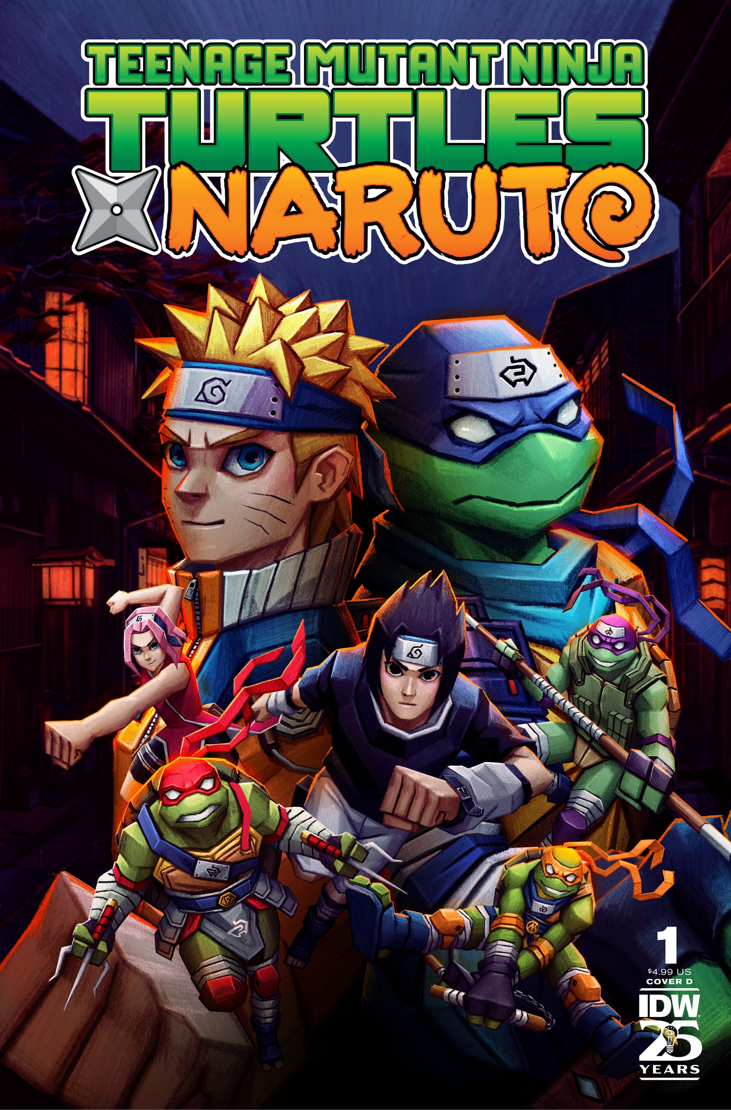Teenage Mutant Ninja Turtles x Naruto #1 Variant D (Moncayo) - Release Date: 11/20/24