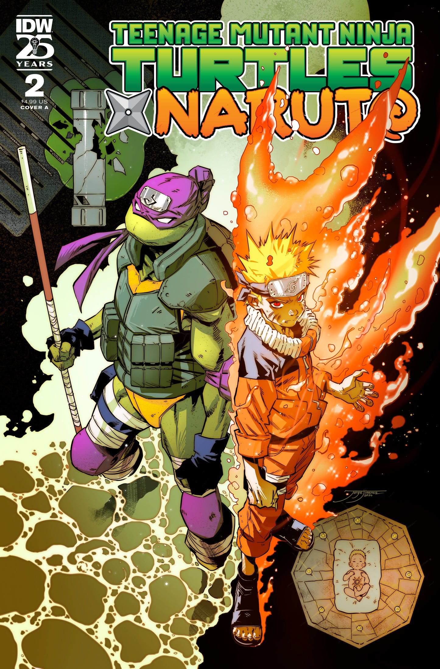 Teenage Mutant Ninja Turtles x Naruto #2 Cover A (Jiménez) - Release Date: 1/15/25