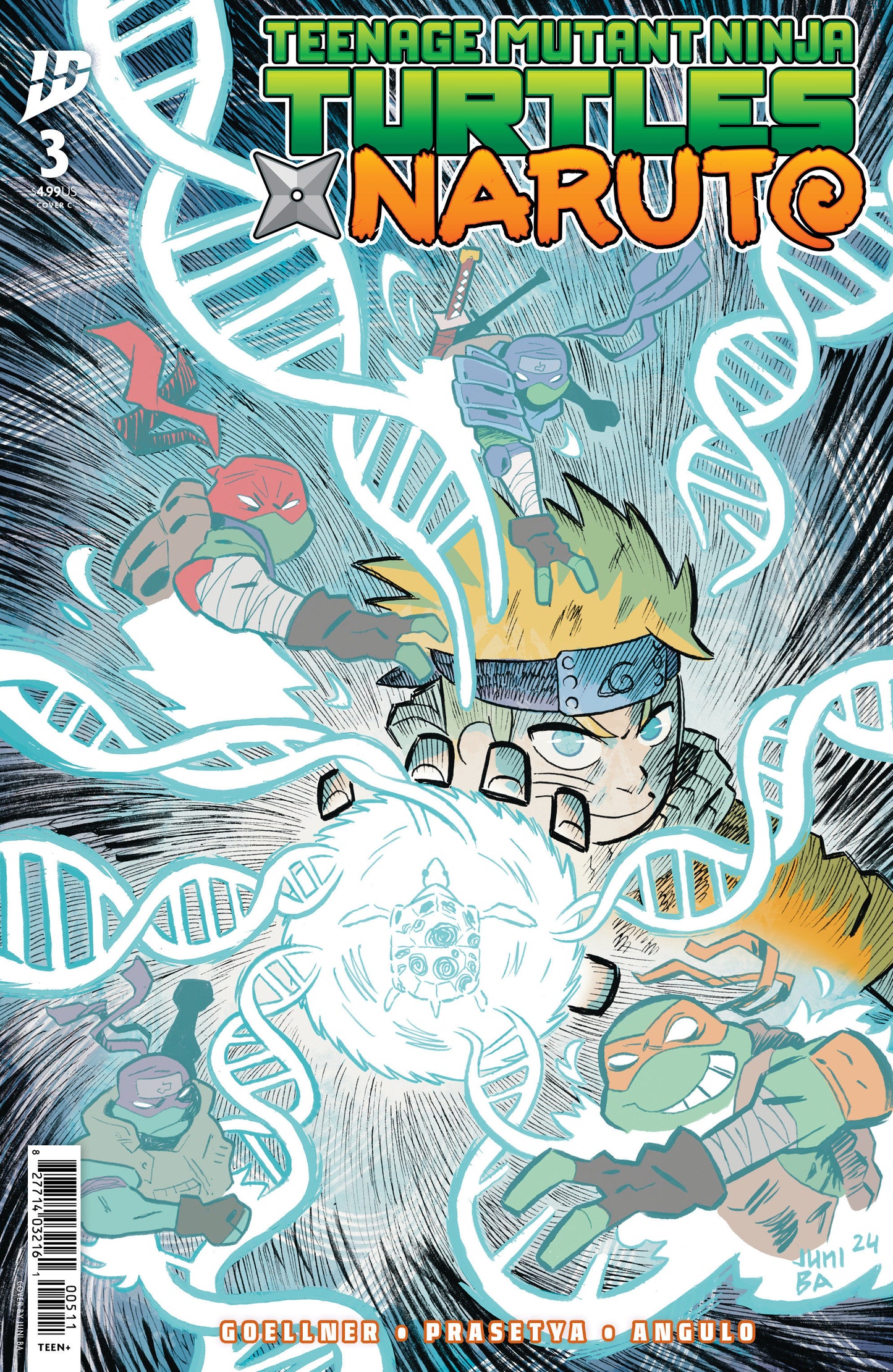 Teenage Mutant Ninja Turtles x Naruto #3 Variant C (Ba) - Release Date: 3/19/25