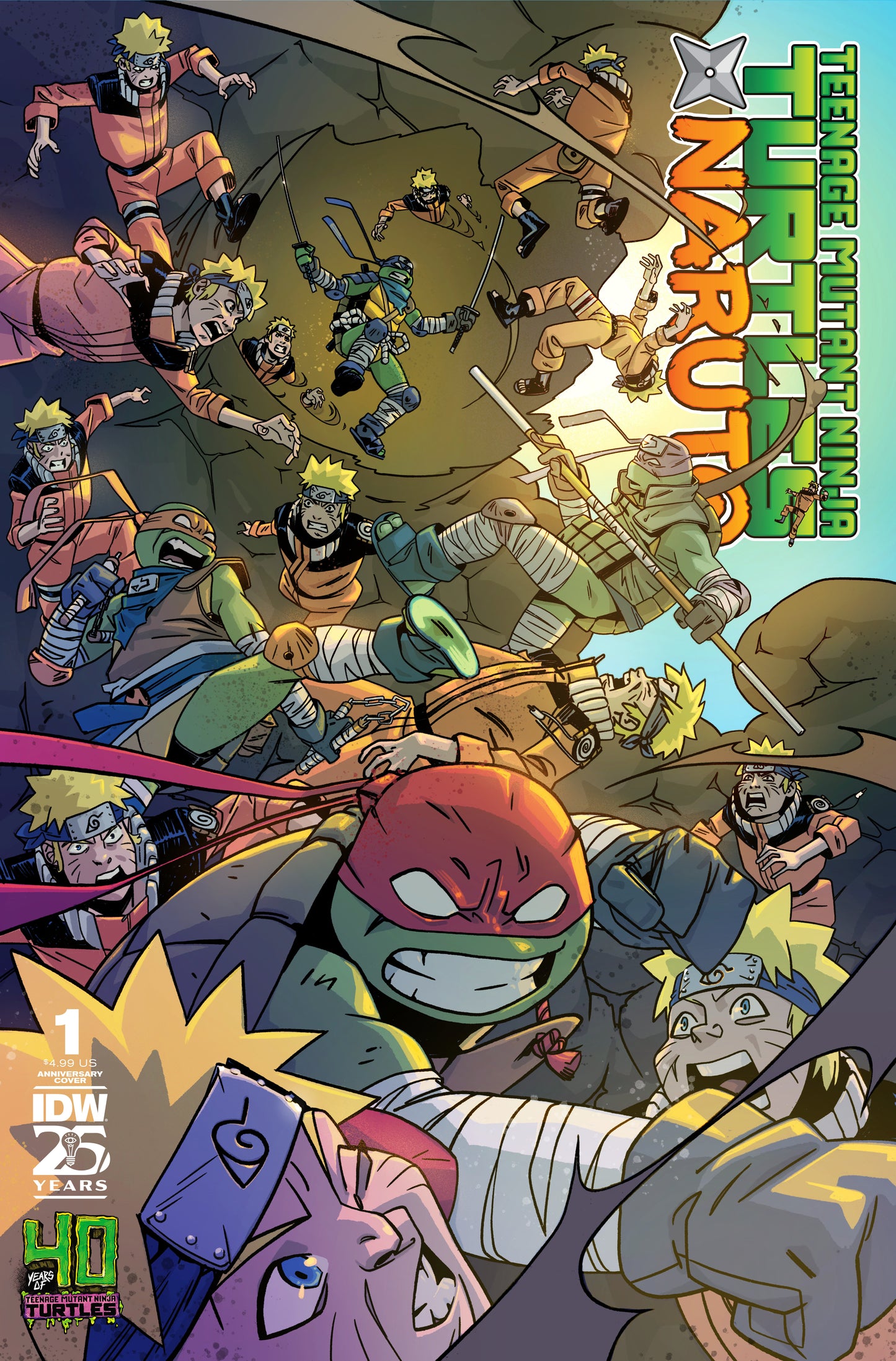 Teenage Mutant Ninja Turtles x Naruto #1 Variant 40th Anniversary (Duncan) - Release Date: 11/20/24