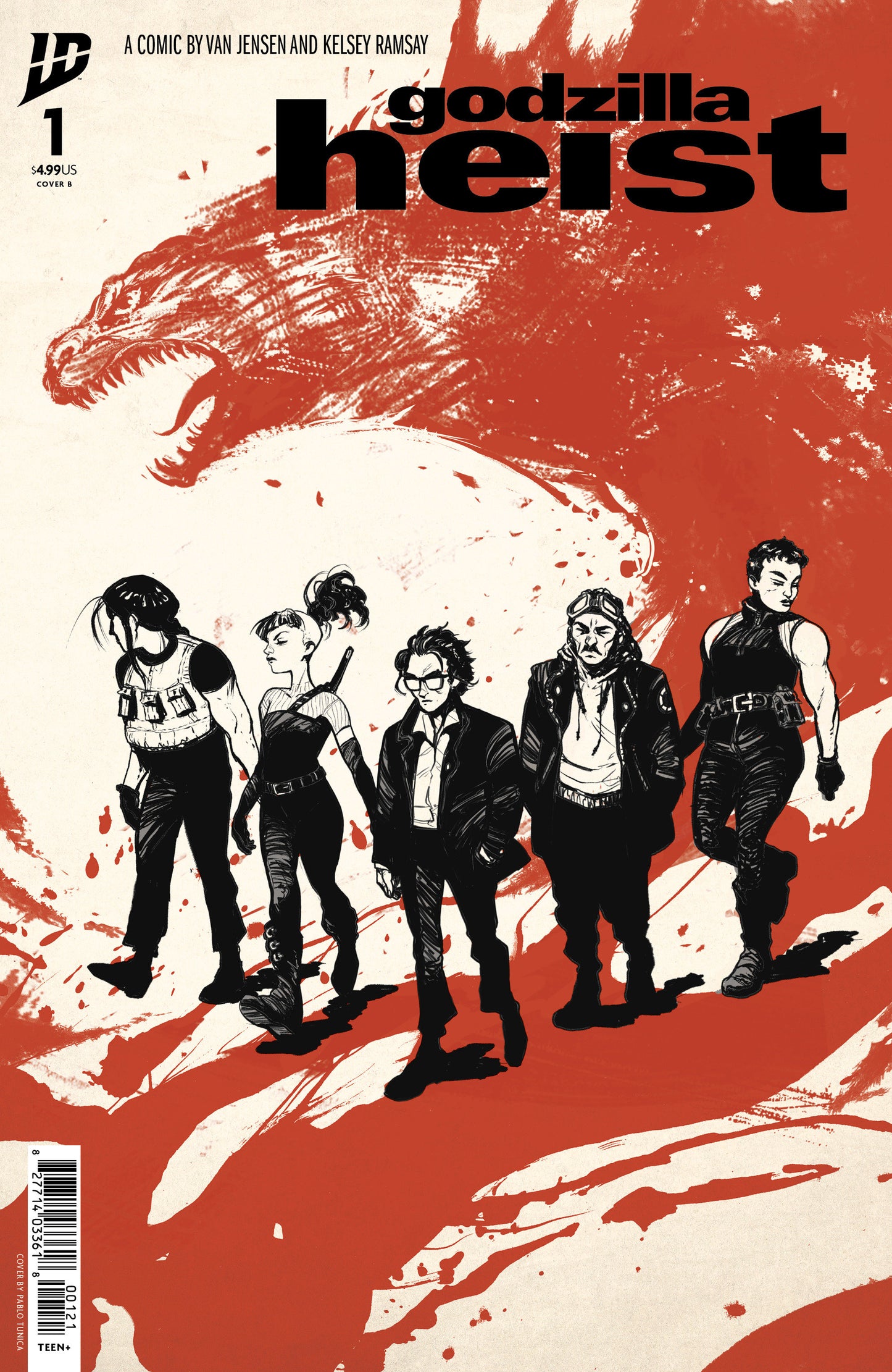 Godzilla: Heist #1 Variant B (Tunica Movie Poster Variant) - Release Date: 2/19/25