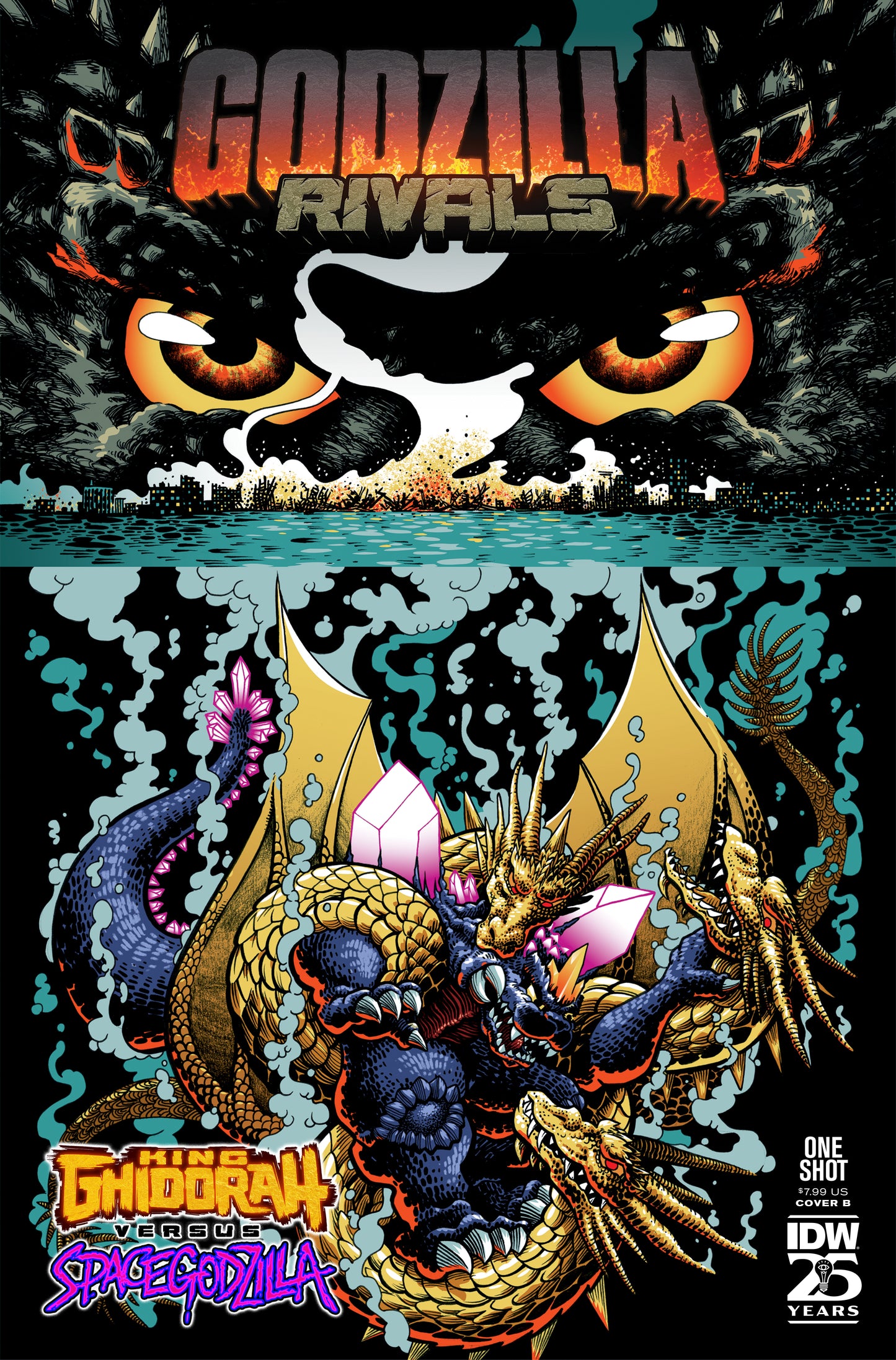 Godzilla Rivals: King Ghidorah Vs. SpaceGodzilla Variant B (J. Gonzo) - Release Date: 11/20/24