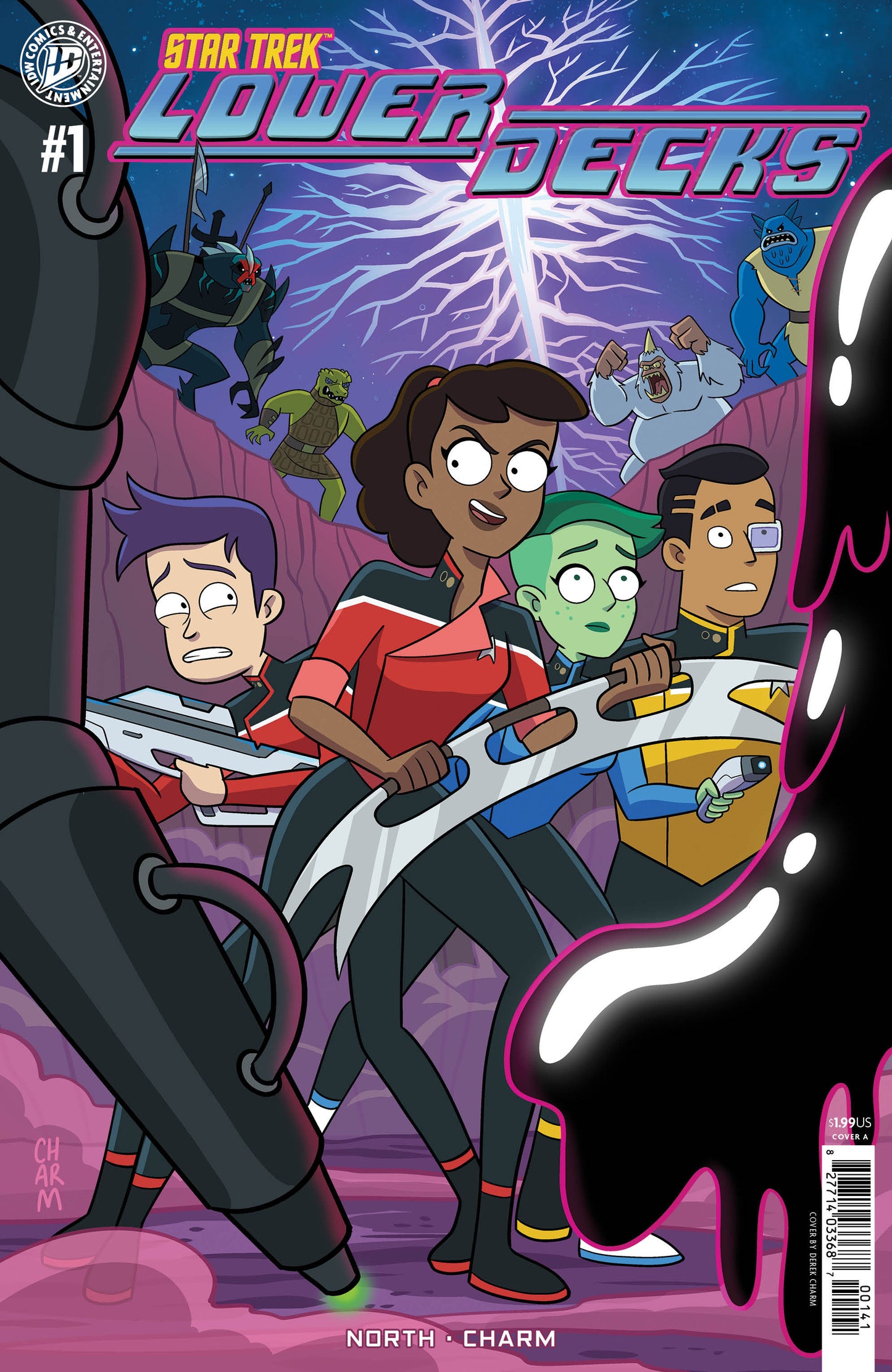 Star Trek: Lower Decks #1: IDW Classics Cover A (Charm) ISBN: 82771403368700141 - Release Date: 4/15/26