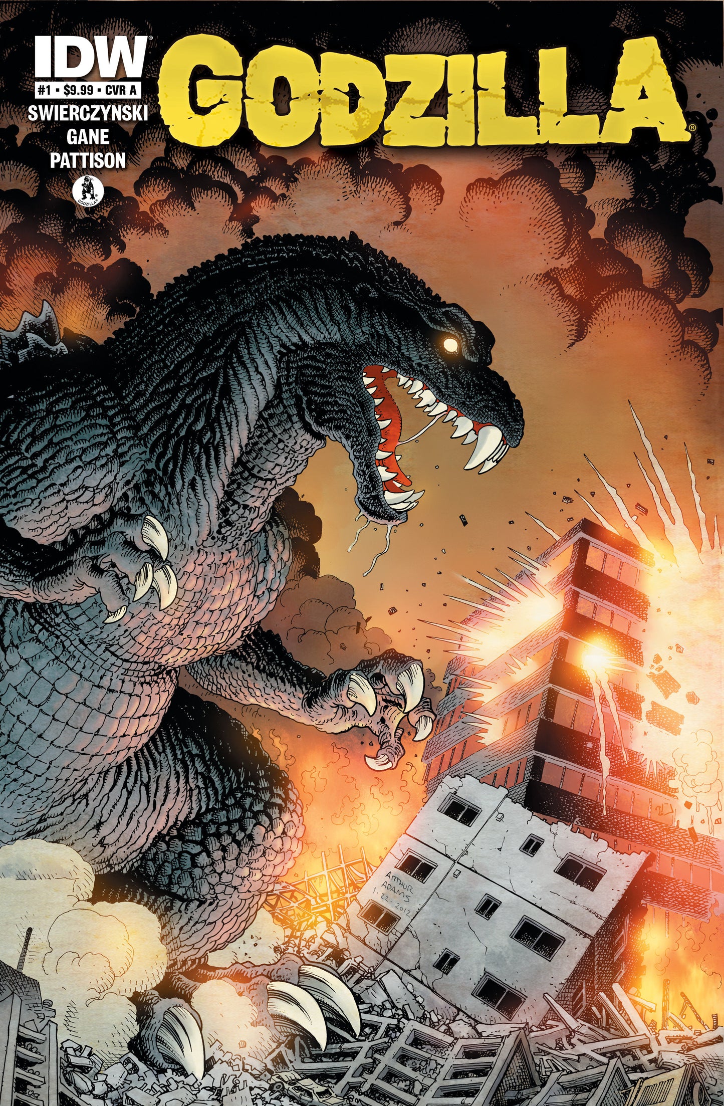 Godzilla 70th Anniversary Foil Classics: Godzilla #1 Cover A (Adams) - Release Date: 04/23/2025