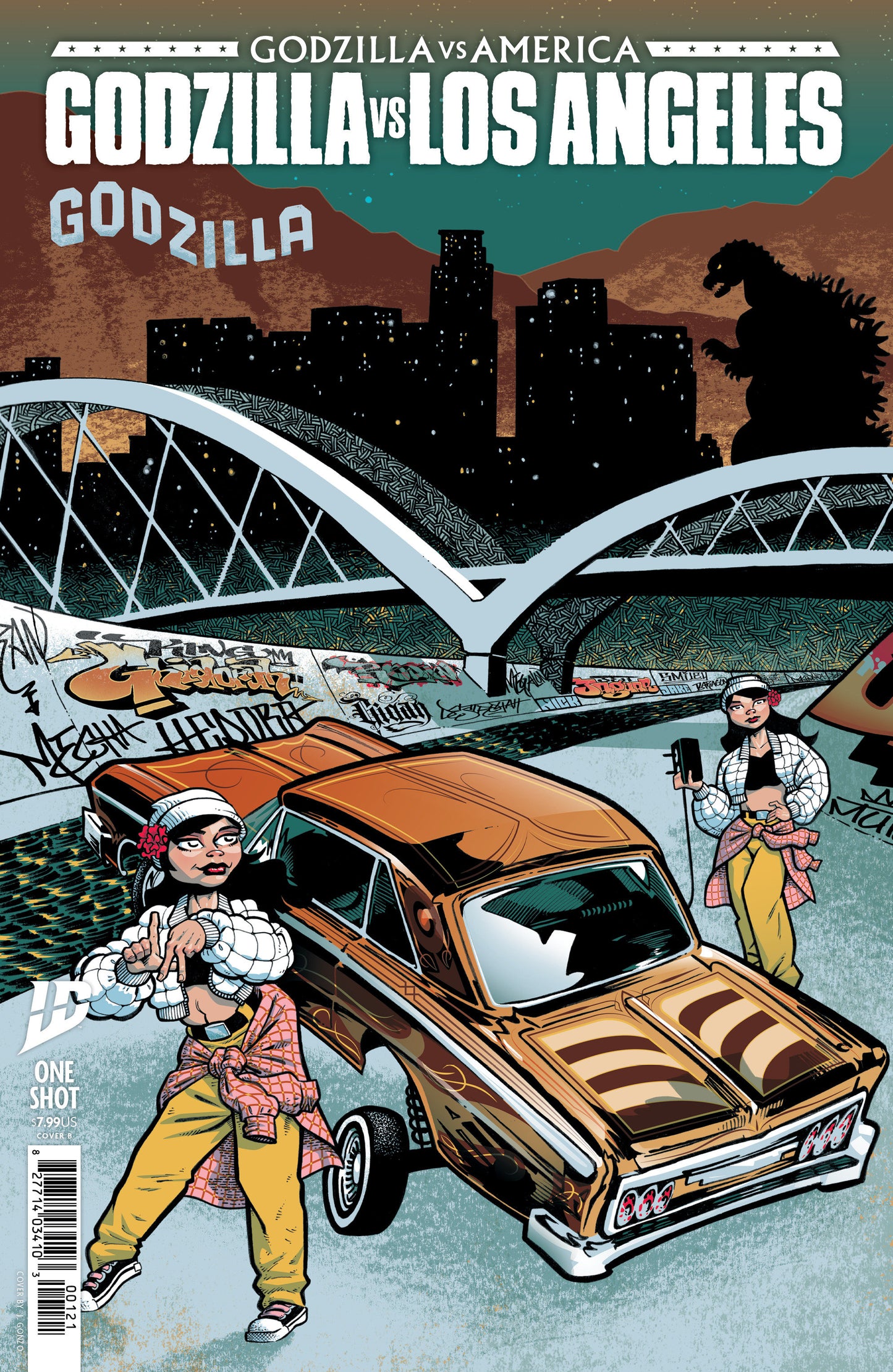 Godzilla Vs. America: Los Angeles Variant B (J. Gonzo) - Release Date: 04/30/2025