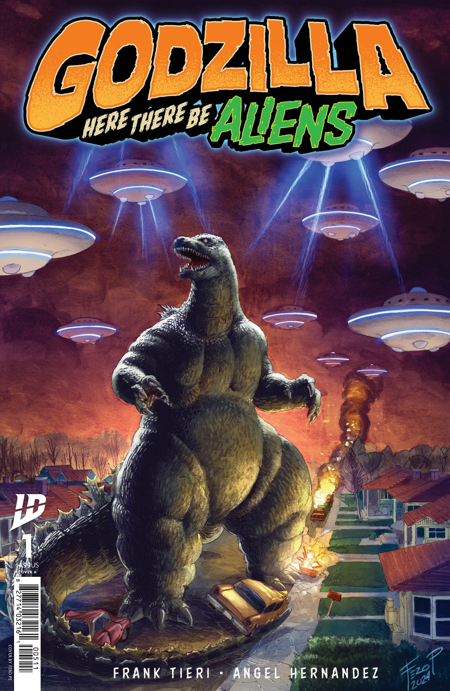 Godzilla: Here There Be Aliens #1 Cover A (Pe) - Release Date: 5/14/25