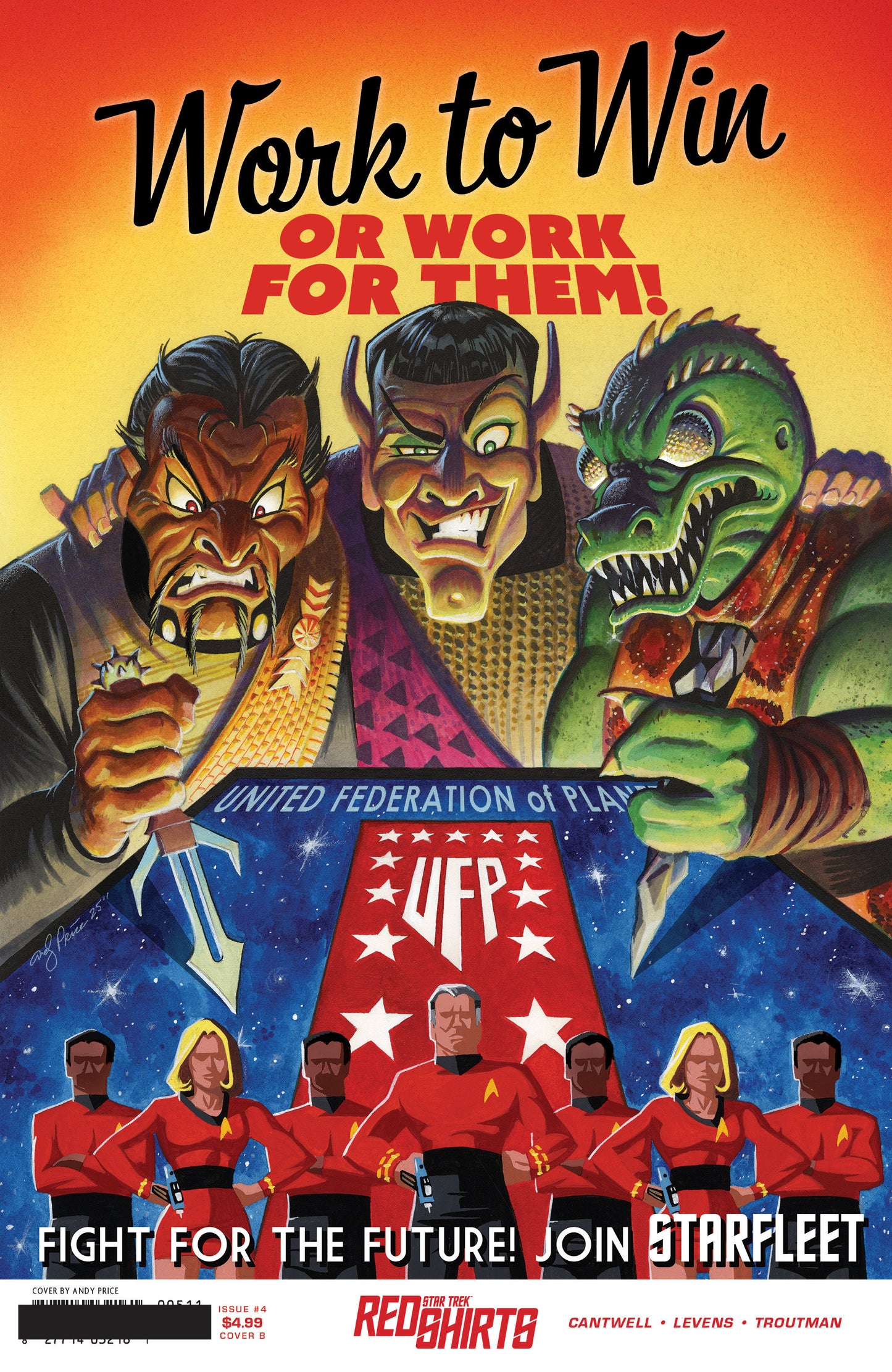 Star Trek: Red Shirts #4 Variant B (Price Federation Recruitment) ISBN: 82771403430100421 - Release Date: 11/5/25