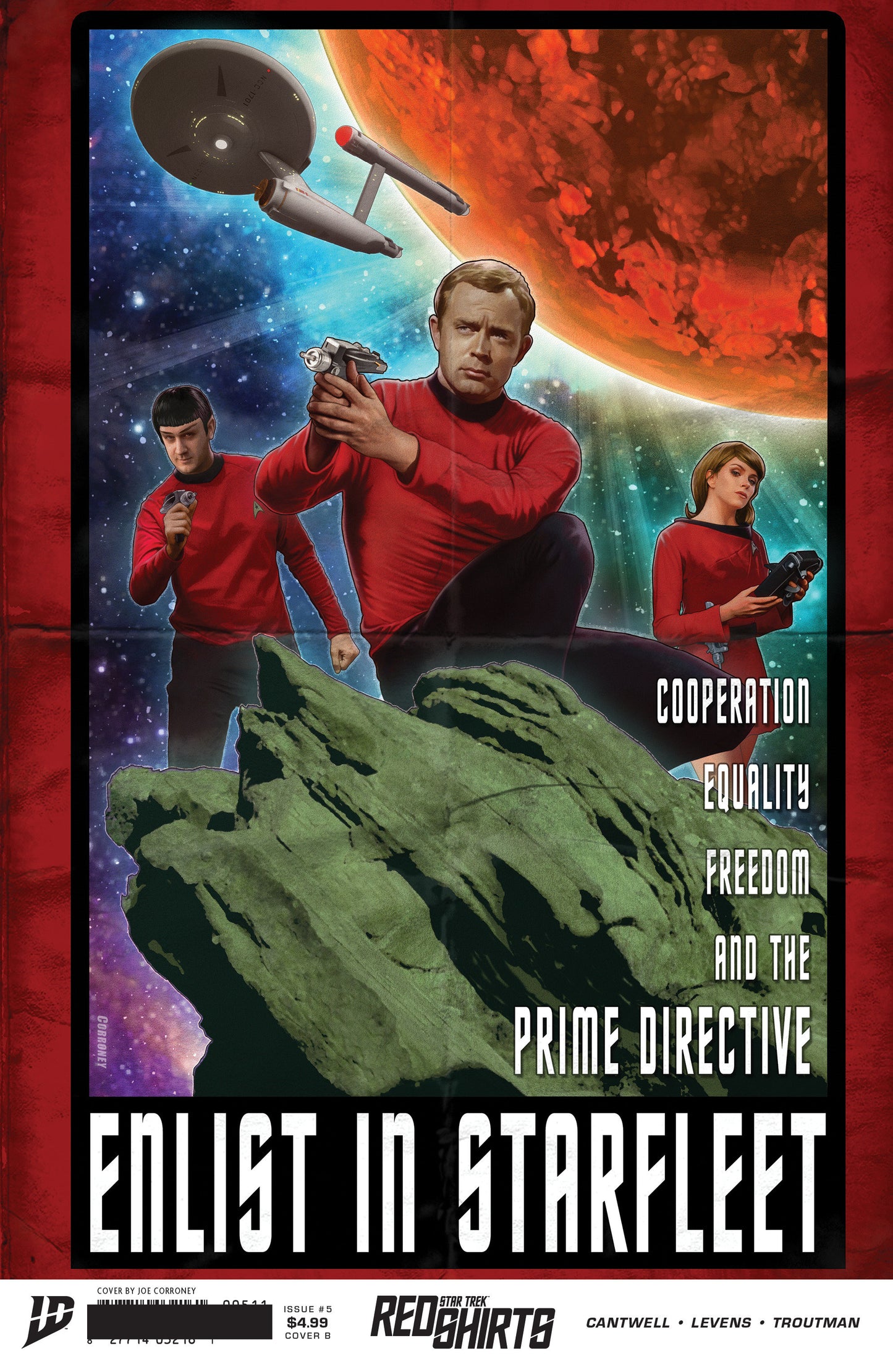 Star Trek: Red Shirts #5 Variant B (Corroney Federation Recruitment) ISBN: 82771403430100521 - Release Date: 12/3/25