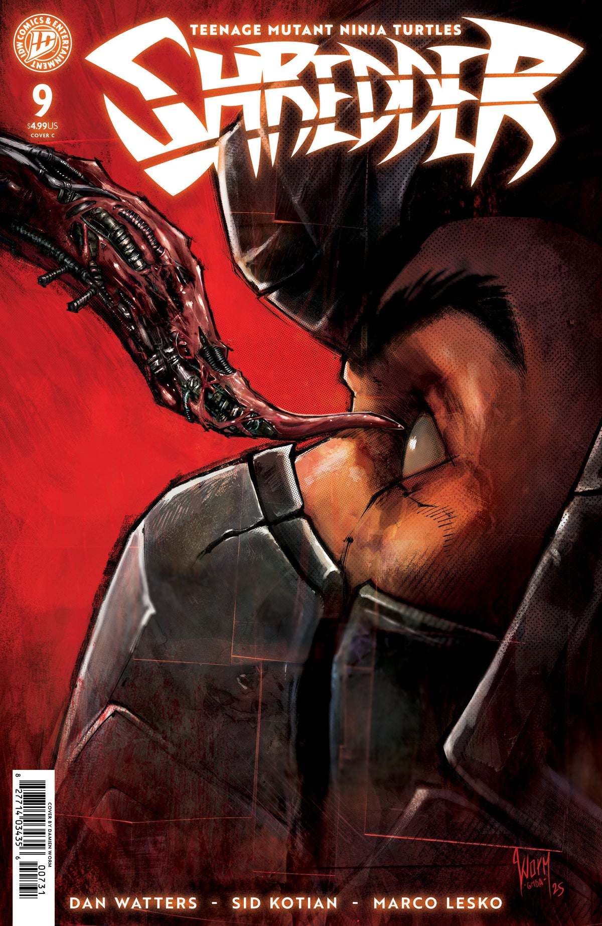 Teenage Mutant Ninja Turtles: Shredder #9 Variant C (Damien Worm) ISBN: 82771403435600931 - FOC DATE: 5/17/26 - Release Date: 6/24/26