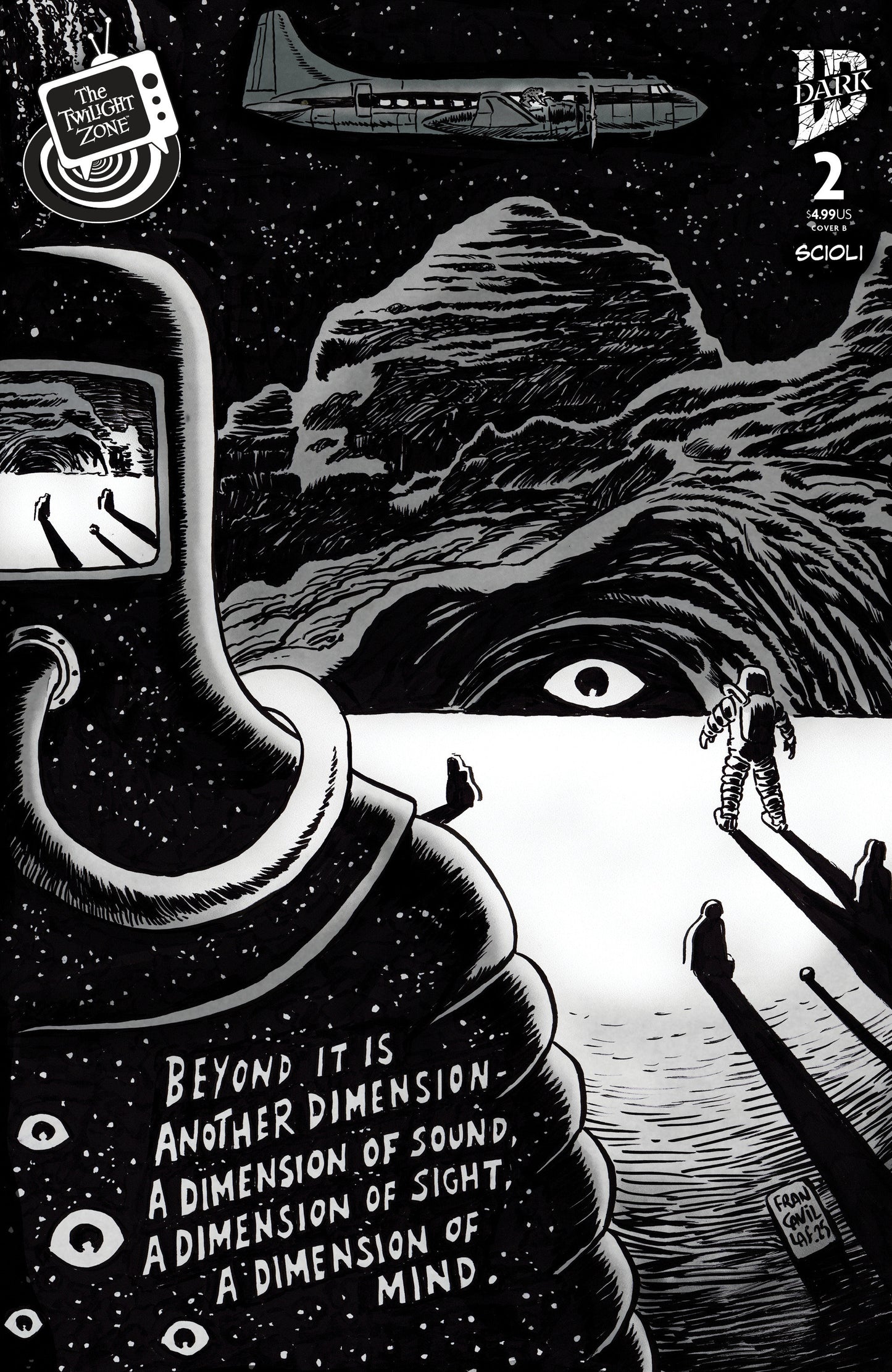 The Twilight Zone #2 Variant B (Francavilla Connecting Cover) ISBN: 82771403461500221 - Release Date: 11/19/25