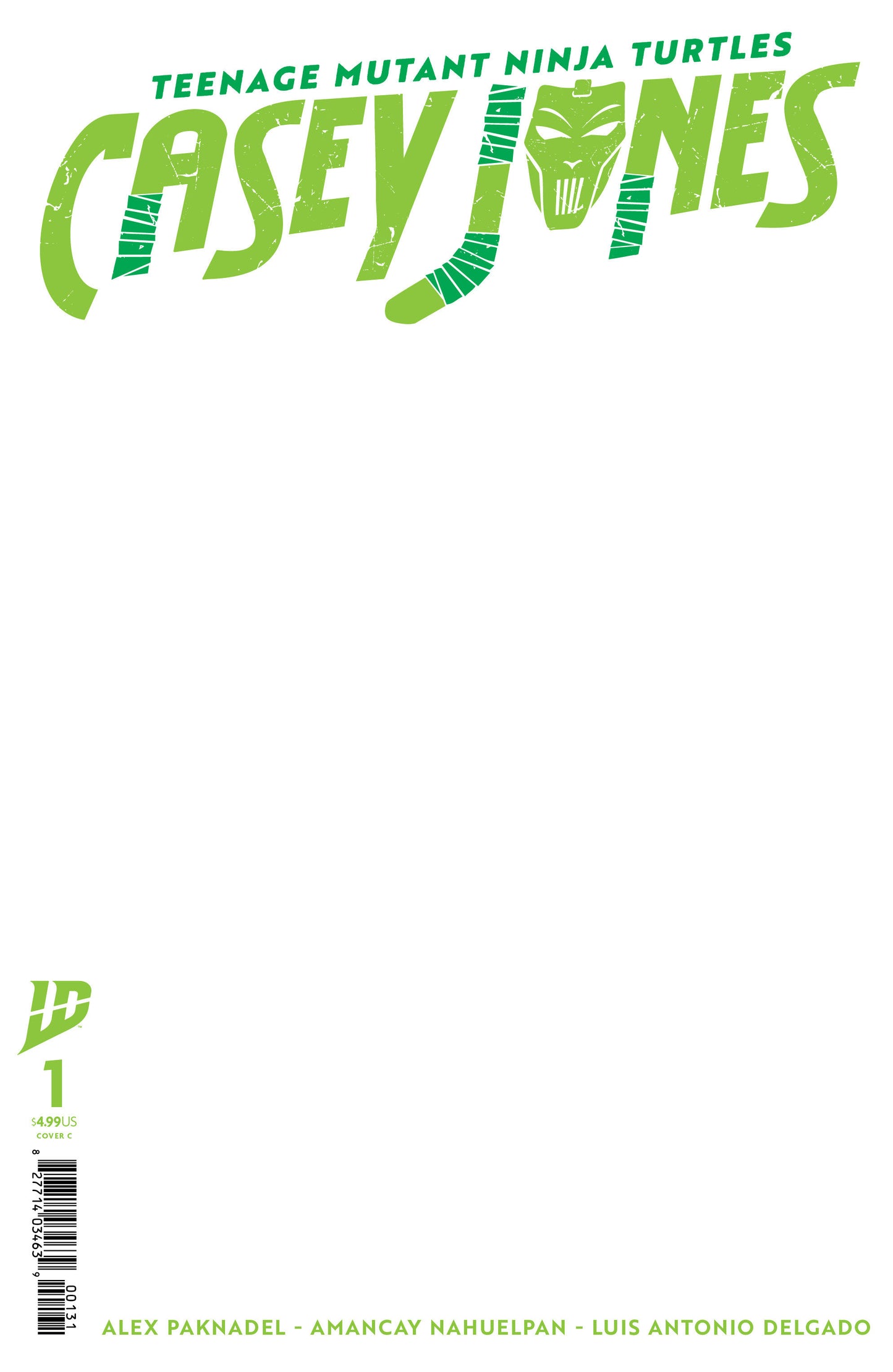 Teenage Mutant Ninja Turtles: Casey Jones #1 Variant C (Sketch Variant) - 9/17/25 - Release Date: 9/17/25