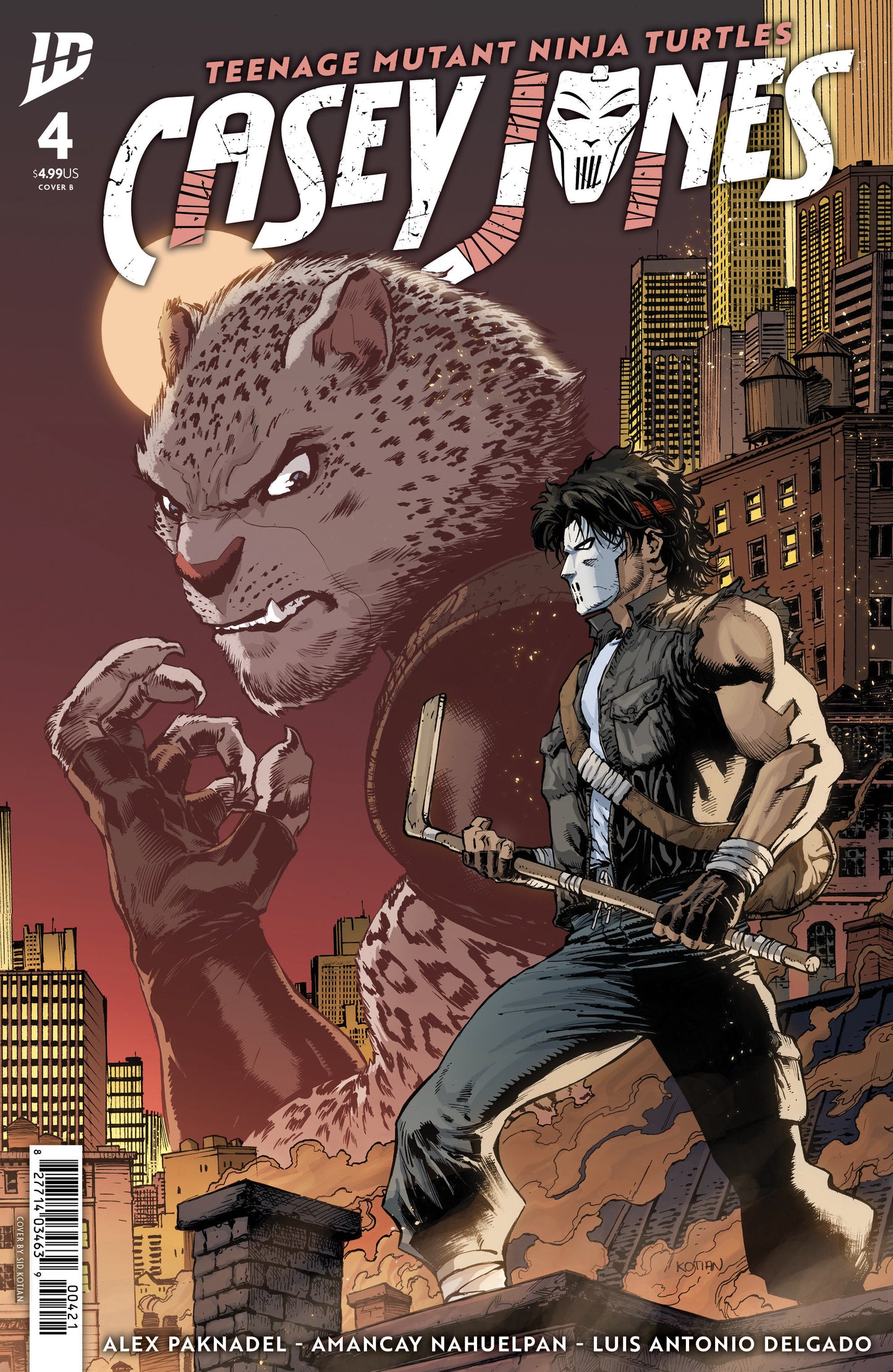 Teenage Mutant Ninja Turtles: Casey Jones #4 Variant B (Kotian) ISBN: 82771403463900421 - Release Date: 1/28/26