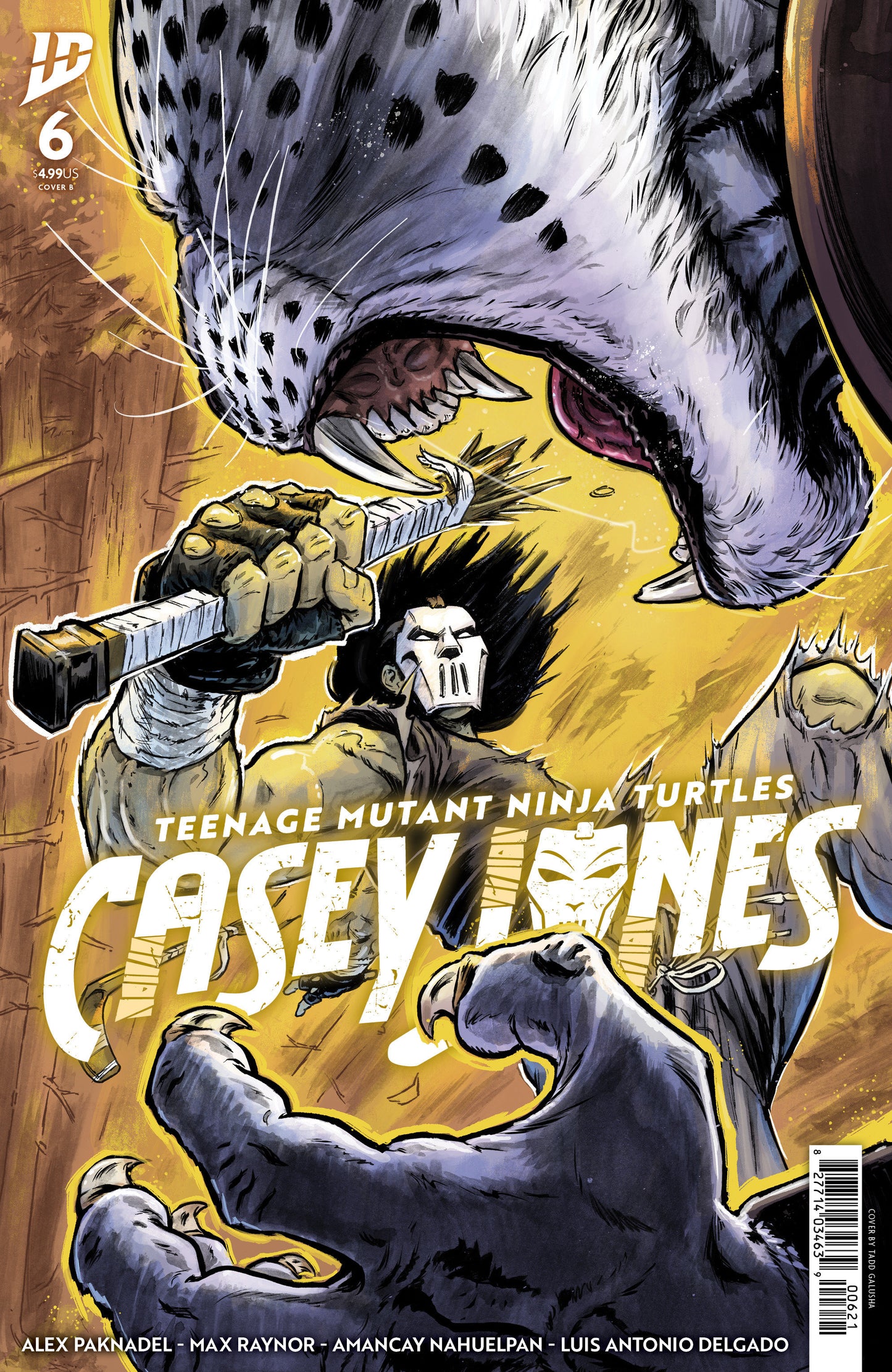 Teenage Mutant Ninja Turtles: Casey Jones #6 Variant B (Galusha) ISBN: 82771403463900621 - FOC DATE: 2/23/26 - Release Date: 4/1/26