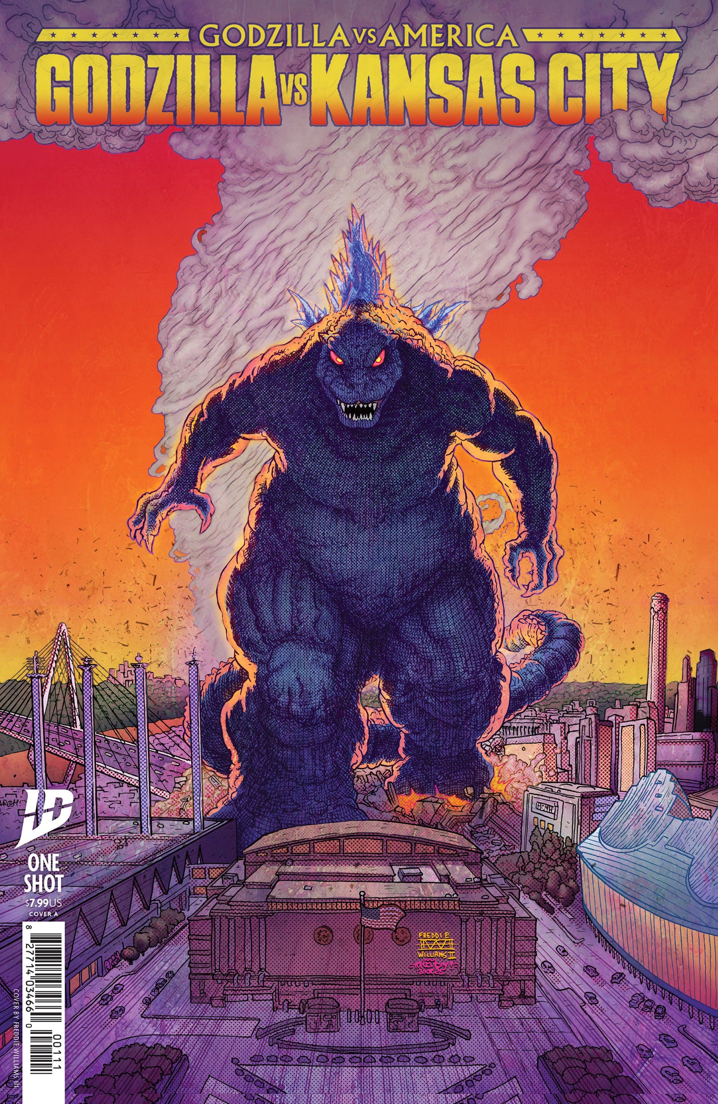 Godzilla Vs. America: Kansas City Cover A (Williams II & Moody) ISBN: 82771403466000111 - Release Date: 10/29/25
