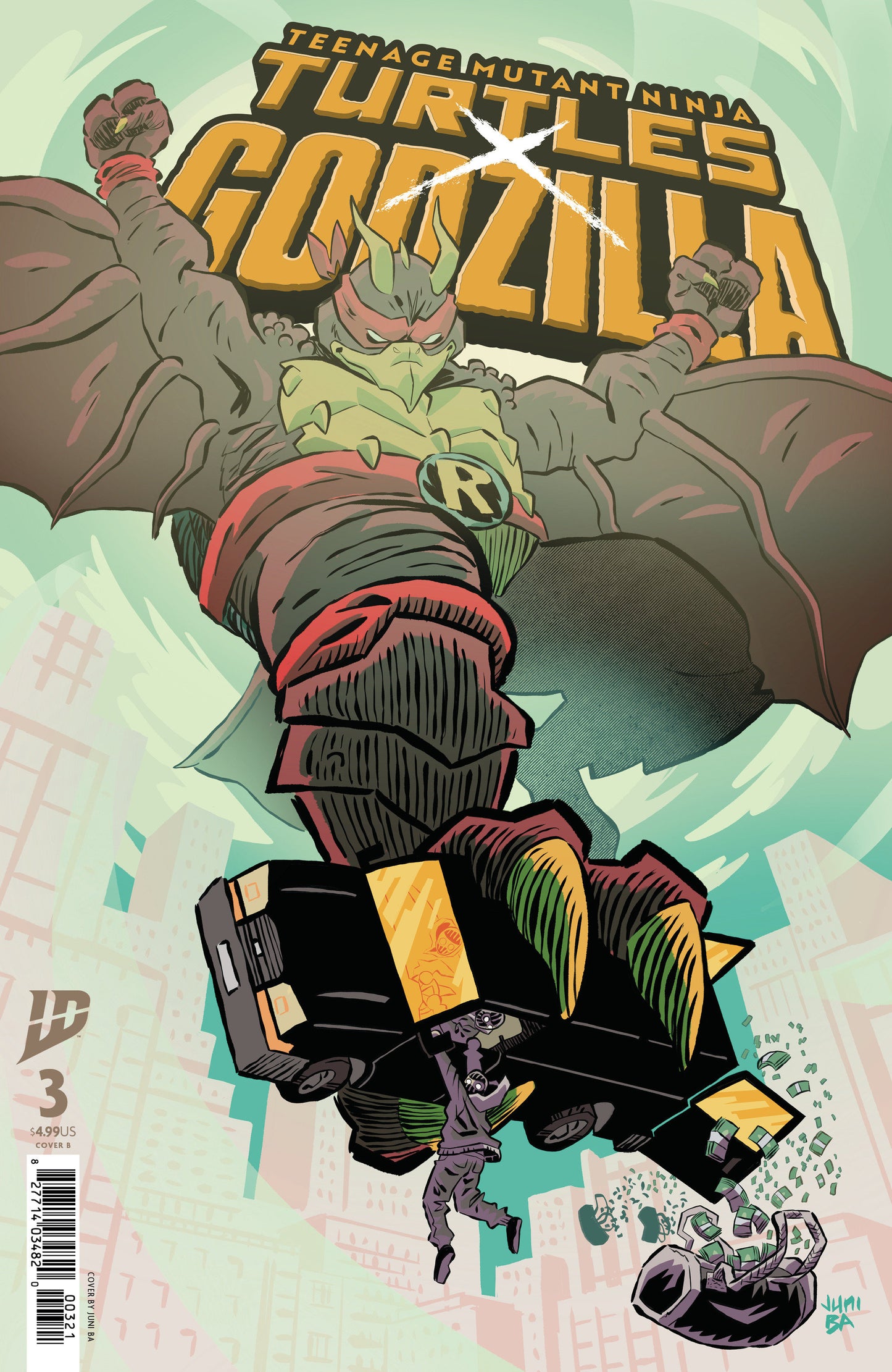 Teenage Mutant Ninja Turtles x Godzilla #3 Variant B (Ba) ISBN: 82771403482000321 - Release Date: 2/4/26