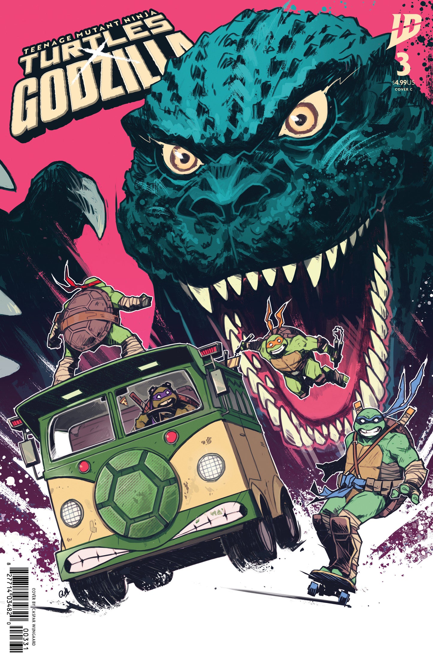 Teenage Mutant Ninja Turtles x Godzilla #3 Variant C (Wijngaard) ISBN: 82771403482000331 - Release Date: 2/4/26