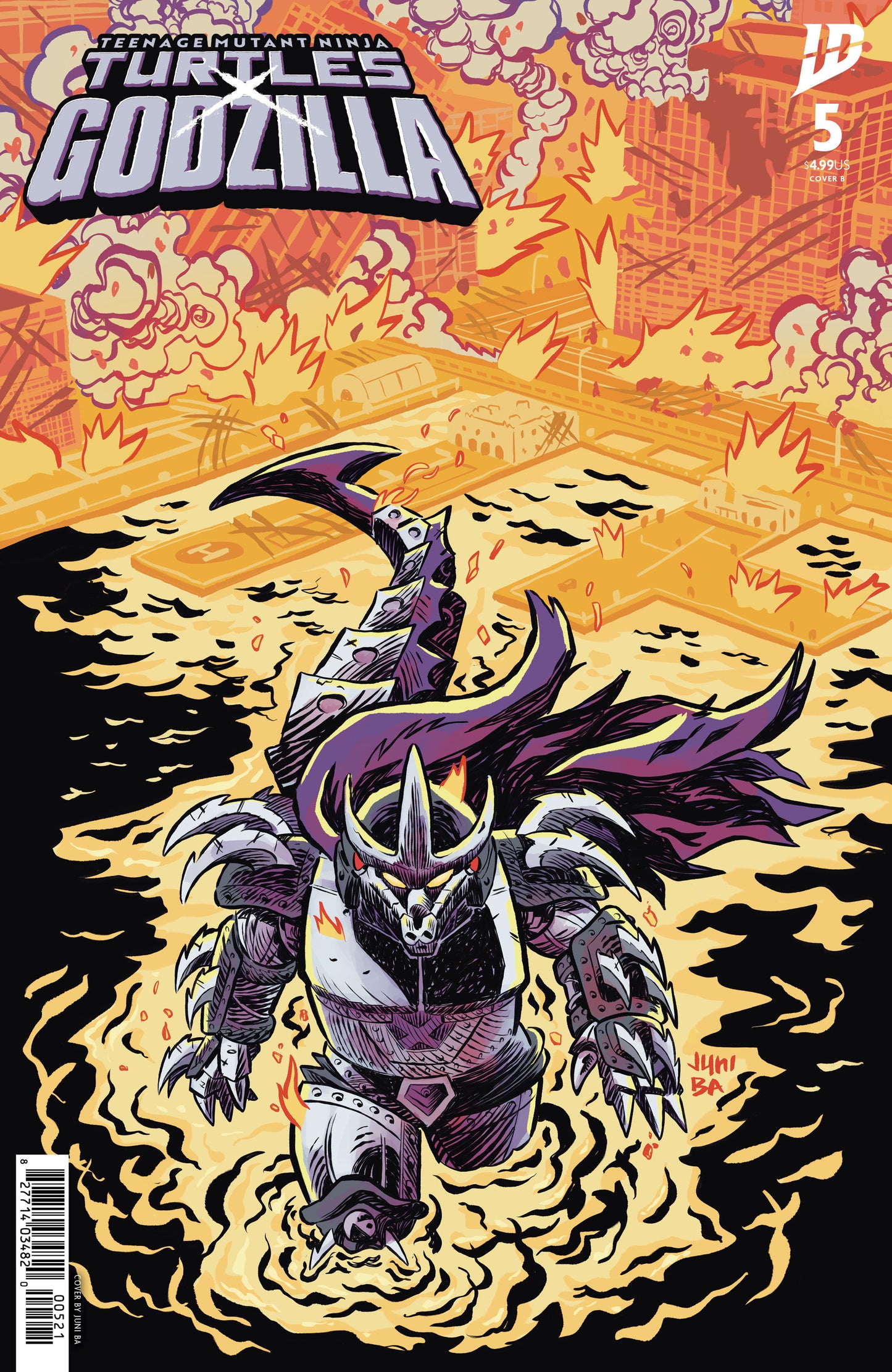Teenage Mutant Ninja Turtles x Godzilla #5 Variant B (Ba) ISBN: 82771403482000521 - FOC DATE: 2/23/26 - Release Date: 4/1/26