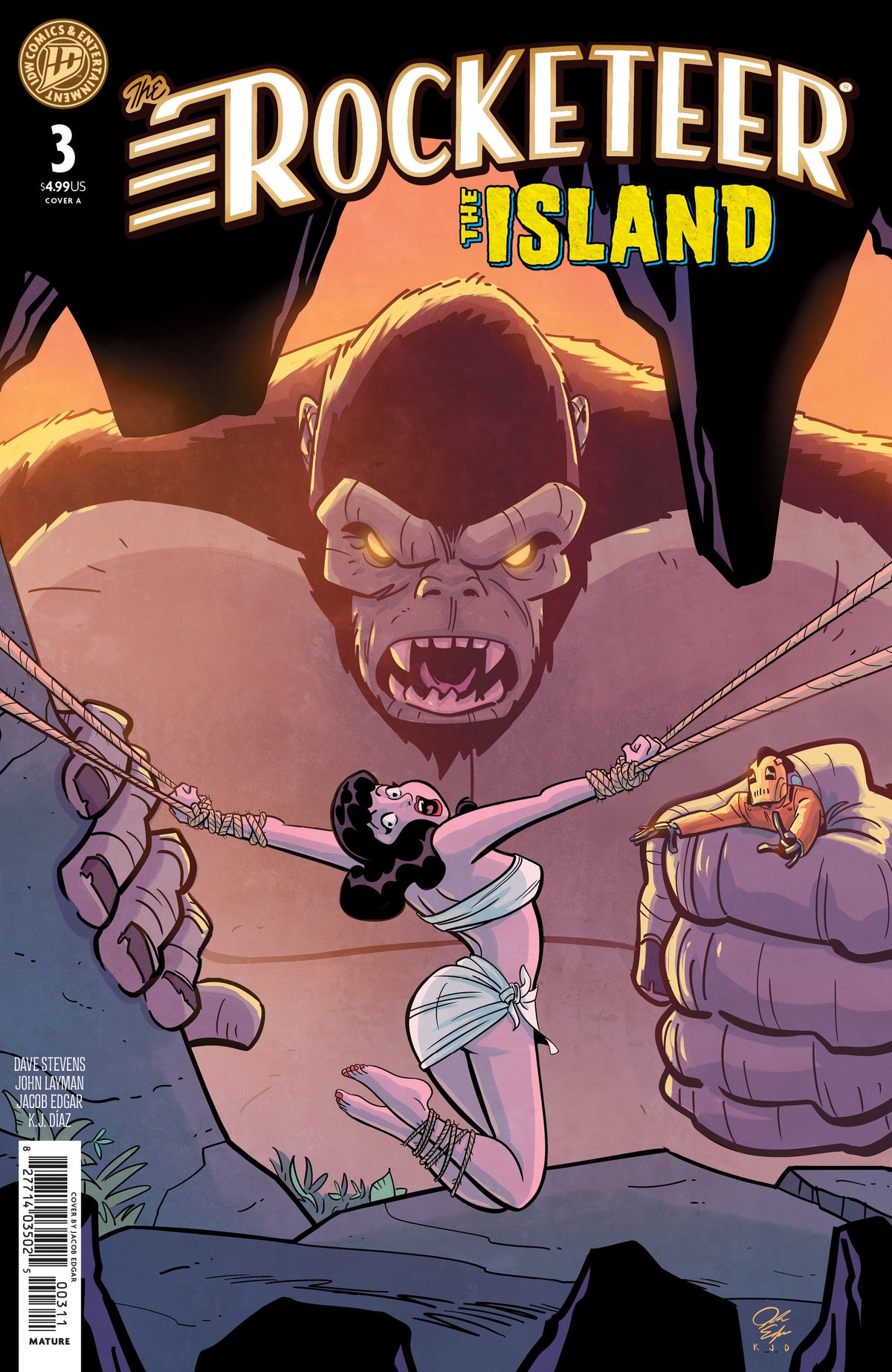 The Rocketeer: The Island #3 Cover A (Edgar) ISBN: 82771403502500311 - FOC DATE: 4/19/26 - Release Date: 5/27/26