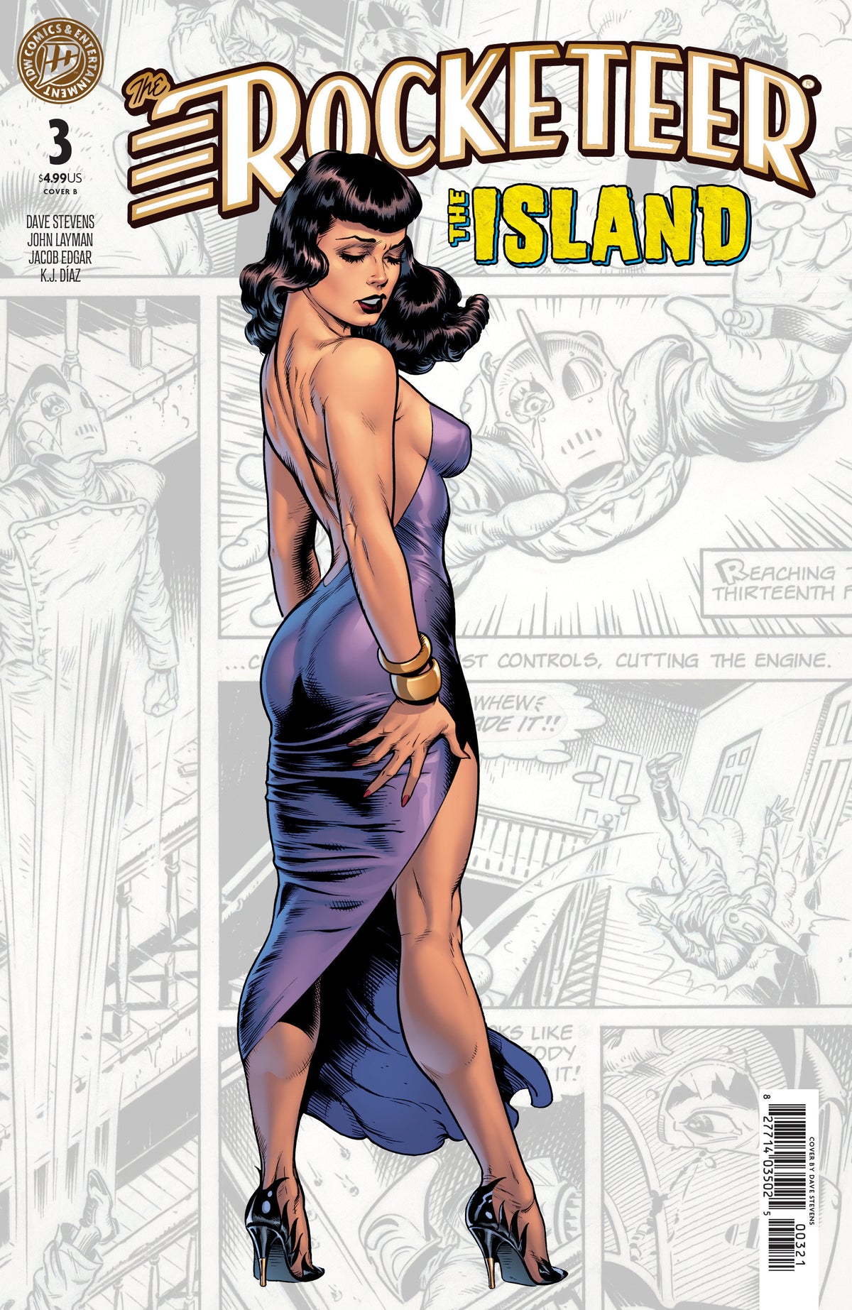 The Rocketeer: The Island #3 Variant B (Stevens) ISBN: 82771403502500321 - FOC DATE: 4/19/26 - Release Date: 5/27/26