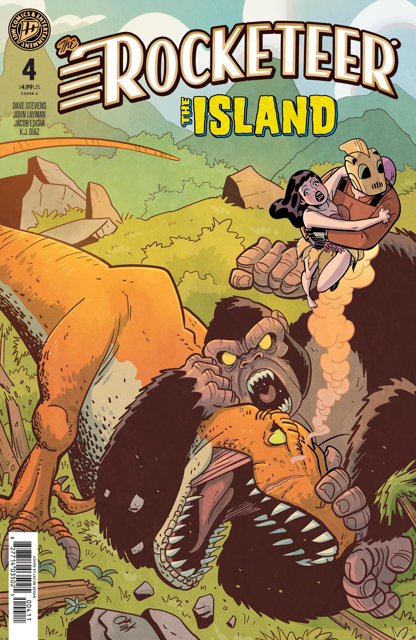 The Rocketeer: The Island #4 Cover A (Edgar) ISBN: 82771403502500411 - FOC DATE: 5/17/26 - Release Date: 6/24/26