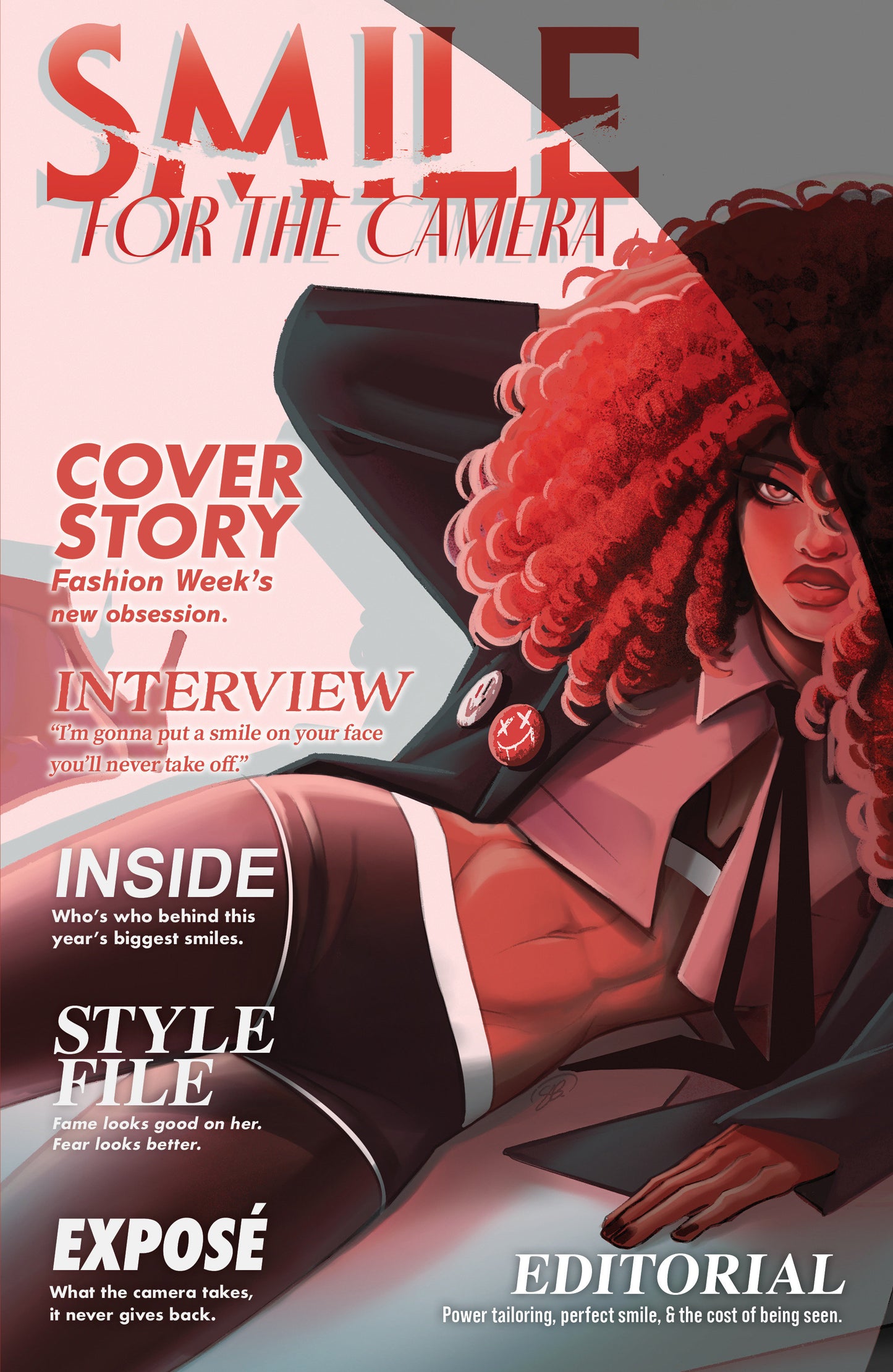 Smile: For the Camera #4 Variant C (Boo Fashion Magazine Variant) ISBN: 82771403503200431 - FOC DATE: 5/10/26 - Release Date: 6/17/26
