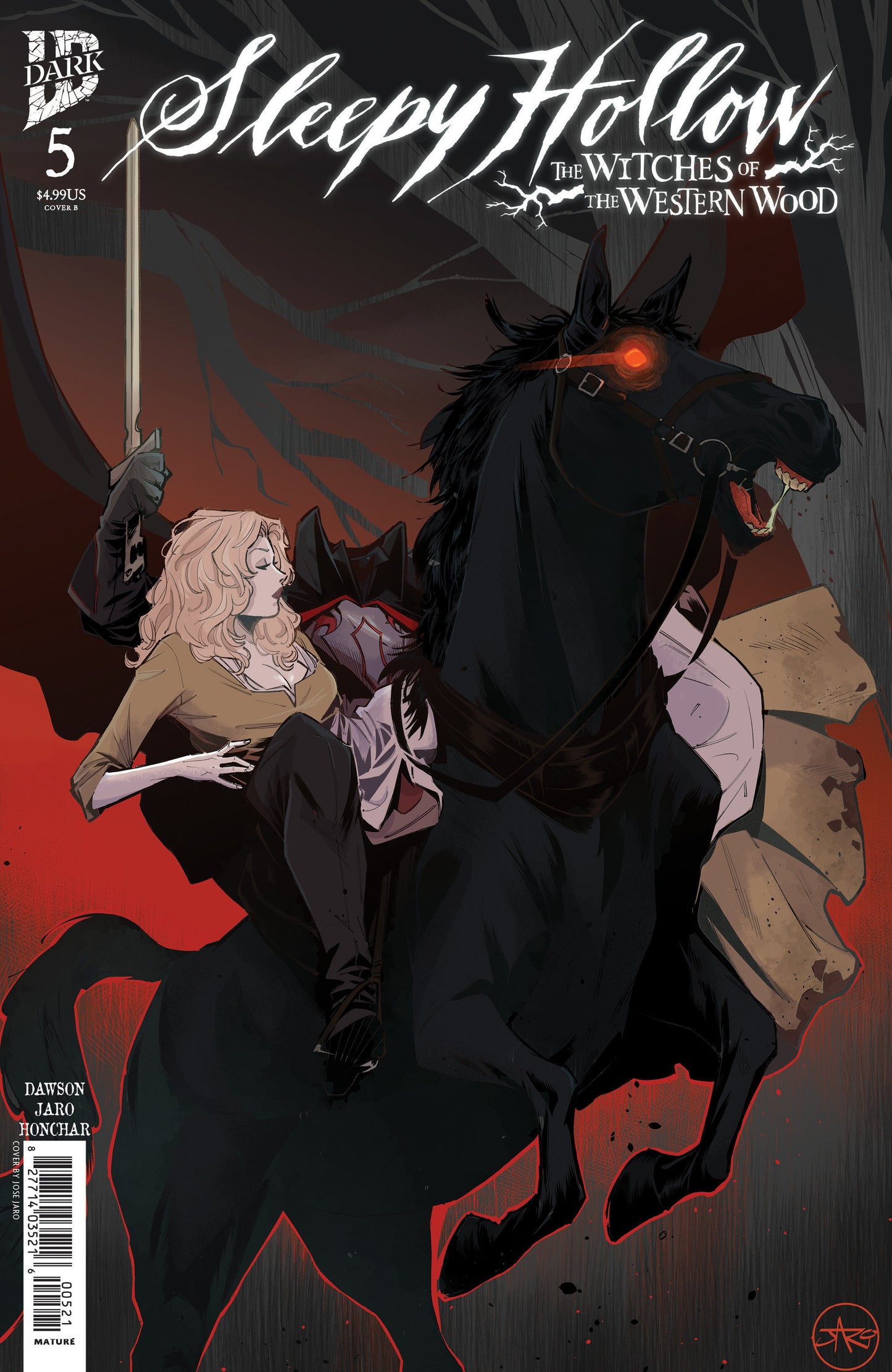 Sleepy Hollow: The Witches of the Western Wood #5 Variant B (Jaro) ISBN: 82771403521600521 - FOC DATE: 8/9/26 - Release Date: 9/16/26