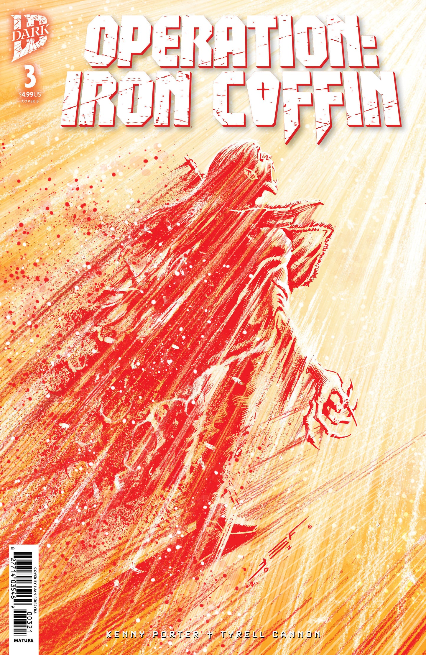 Operation: Iron Coffin #3 Variant B (Ferreyra) ISBN: 82771403546900321 - FOC DATE: 8/23/26 - Release Date: 9/30/26