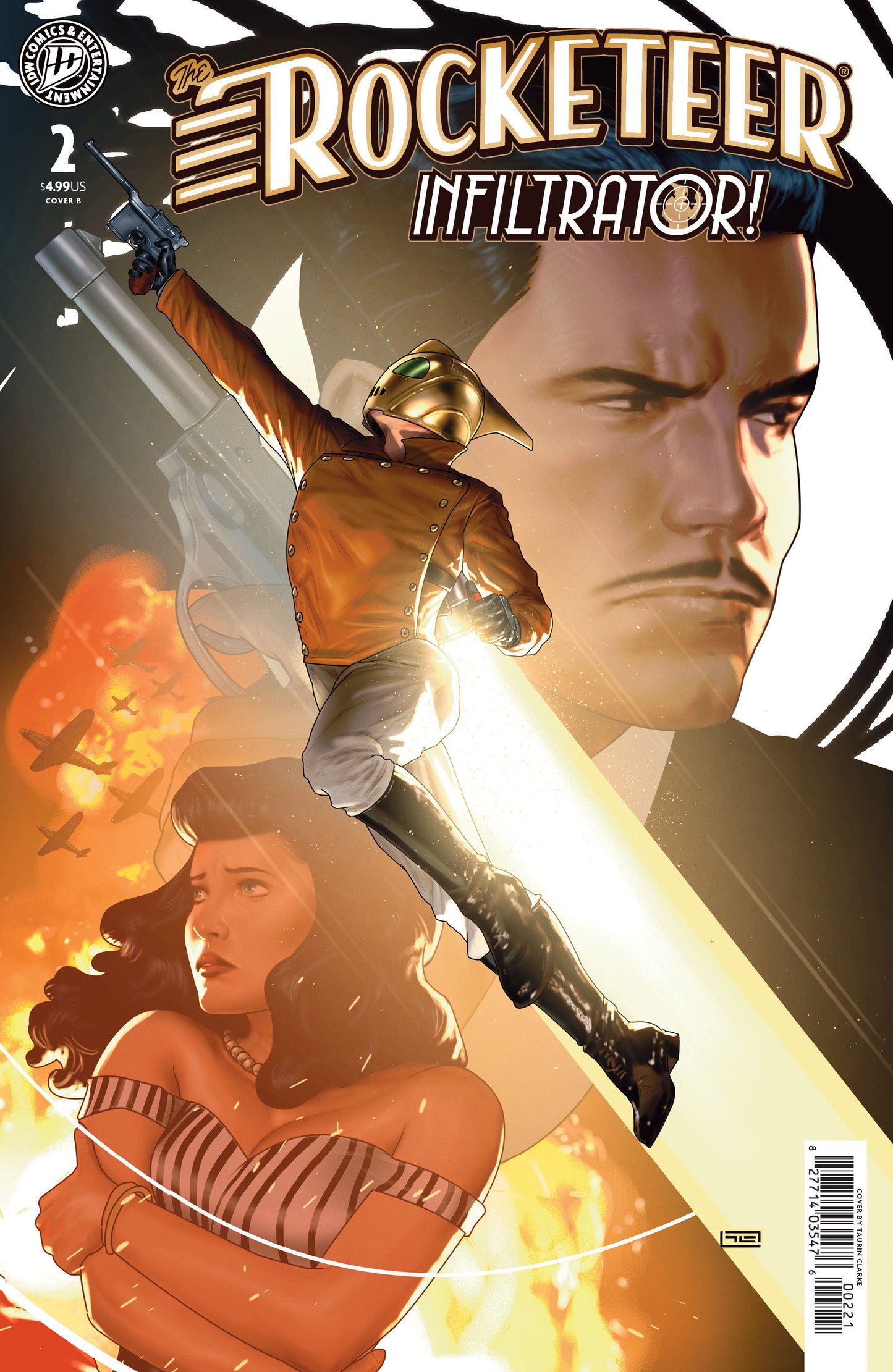 The Rocketeer: Infiltrator! #2 Variant B (Clarke) ISBN: 82771403547600221 - FOC DATE: 7/19/26 - Release Date: 8/26/26