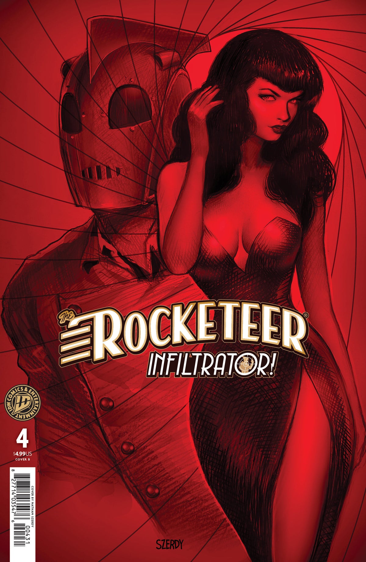 The Rocketeer: Infiltrator! #4 Variant B (Szerdy) ISBN: 82771403547600421 - FOC DATE: 9/20/26 - Release Date: 10/28/26