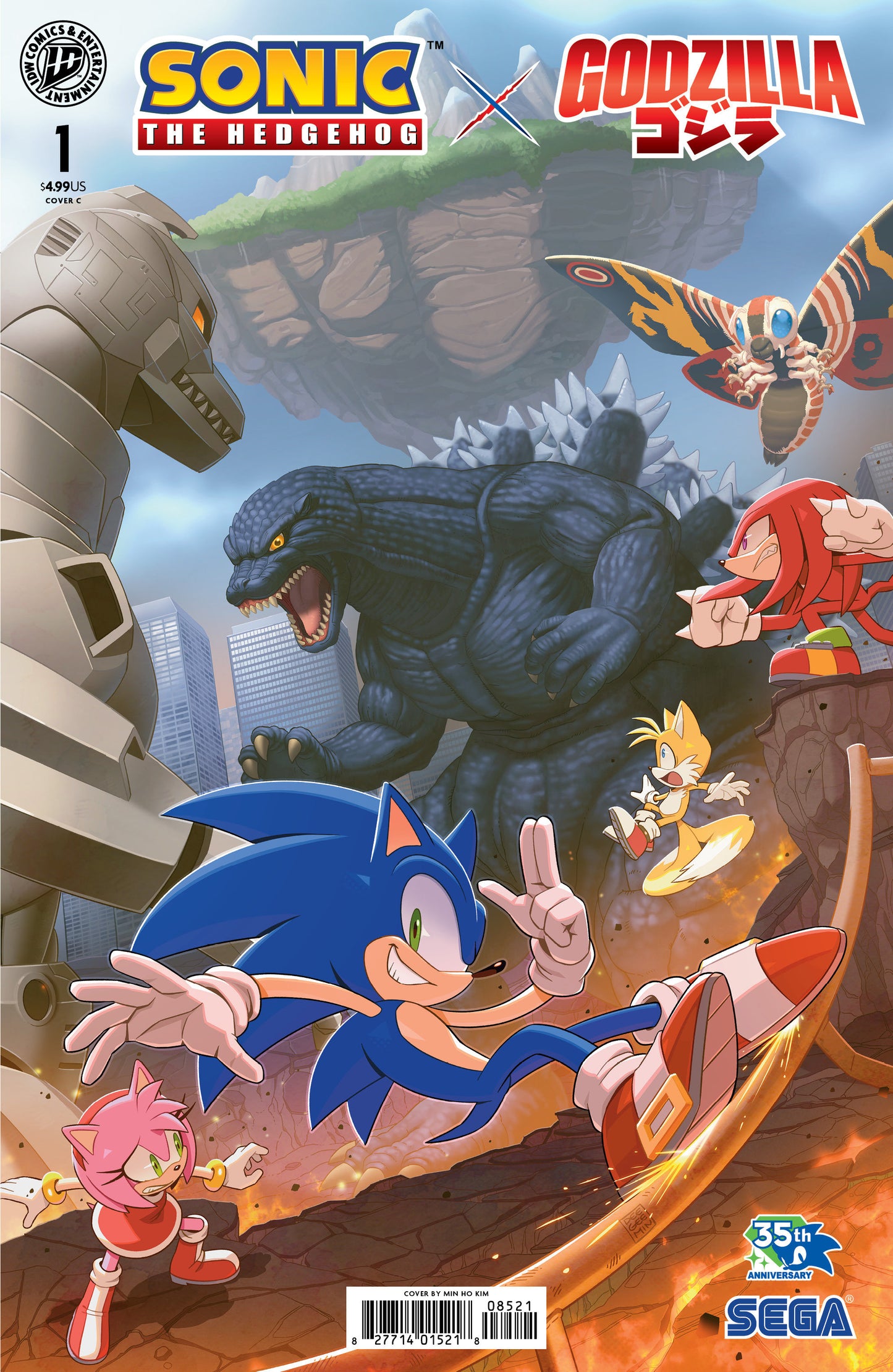Sonic the Hedgehog x Godzilla #1 Variant C (Kim) ISBN: 82771403548300131 - FOC DATE: 6/7/26 - Release Date: 7/15/26