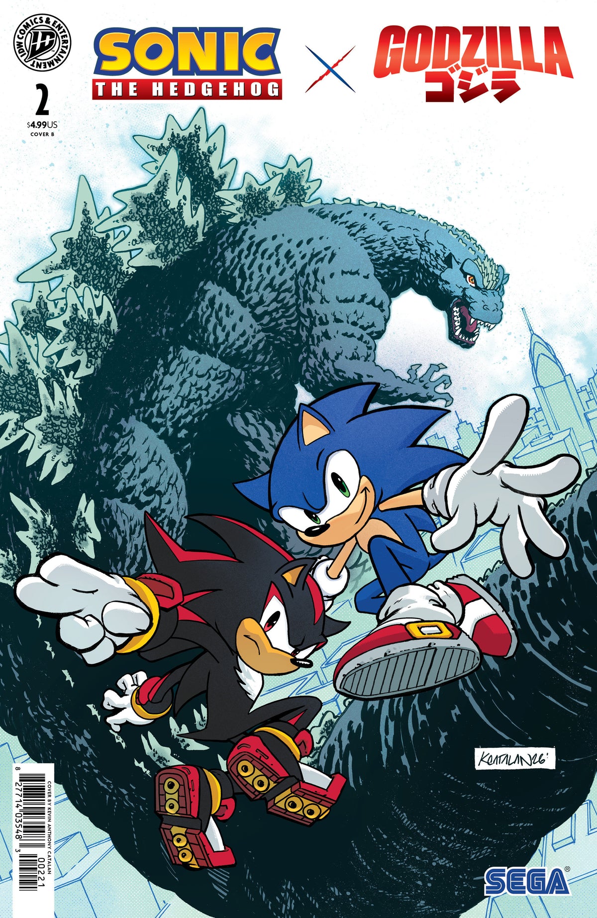 Sonic the Hedgehog x Godzilla #2 Variant B (Catalan) ISBN: 82771403548300221 - FOC DATE: 7/26/26 - Release Date: 9/2/26