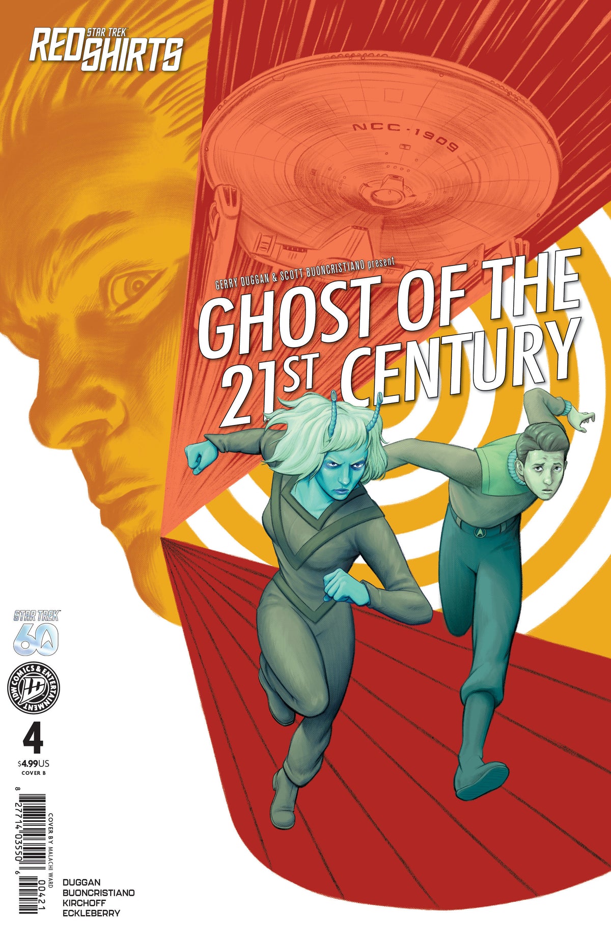 Star Trek: Red Shirts--Ghost of the 21st Century #4 Variant B (Ward) ISBN: 82771403550600421 - FOC DATE: 10/4/26 - Release Date: 11/11/26