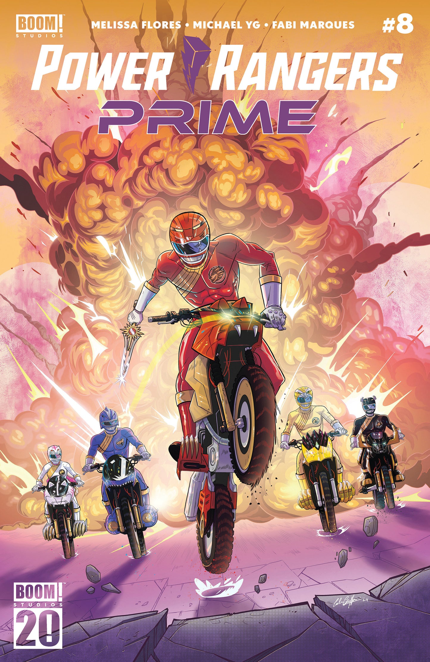Power Rangers Prime #8 B Variant (Dressed, Griffin) - Release Date: 7/2/25