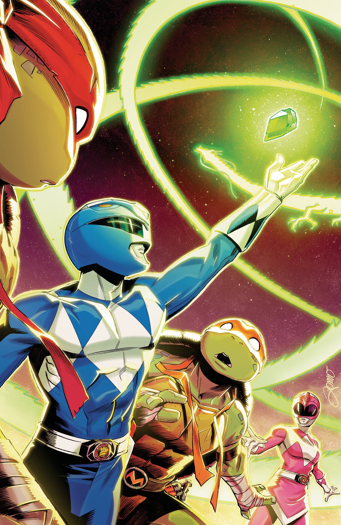 Mighty Morphin Power Rangers/Teenage Mutant Ninja Turtles III #4 D Variant (Full Art, Foil, Zonno) ISBN: 84428401272004041 - Release Date: 1/21/26