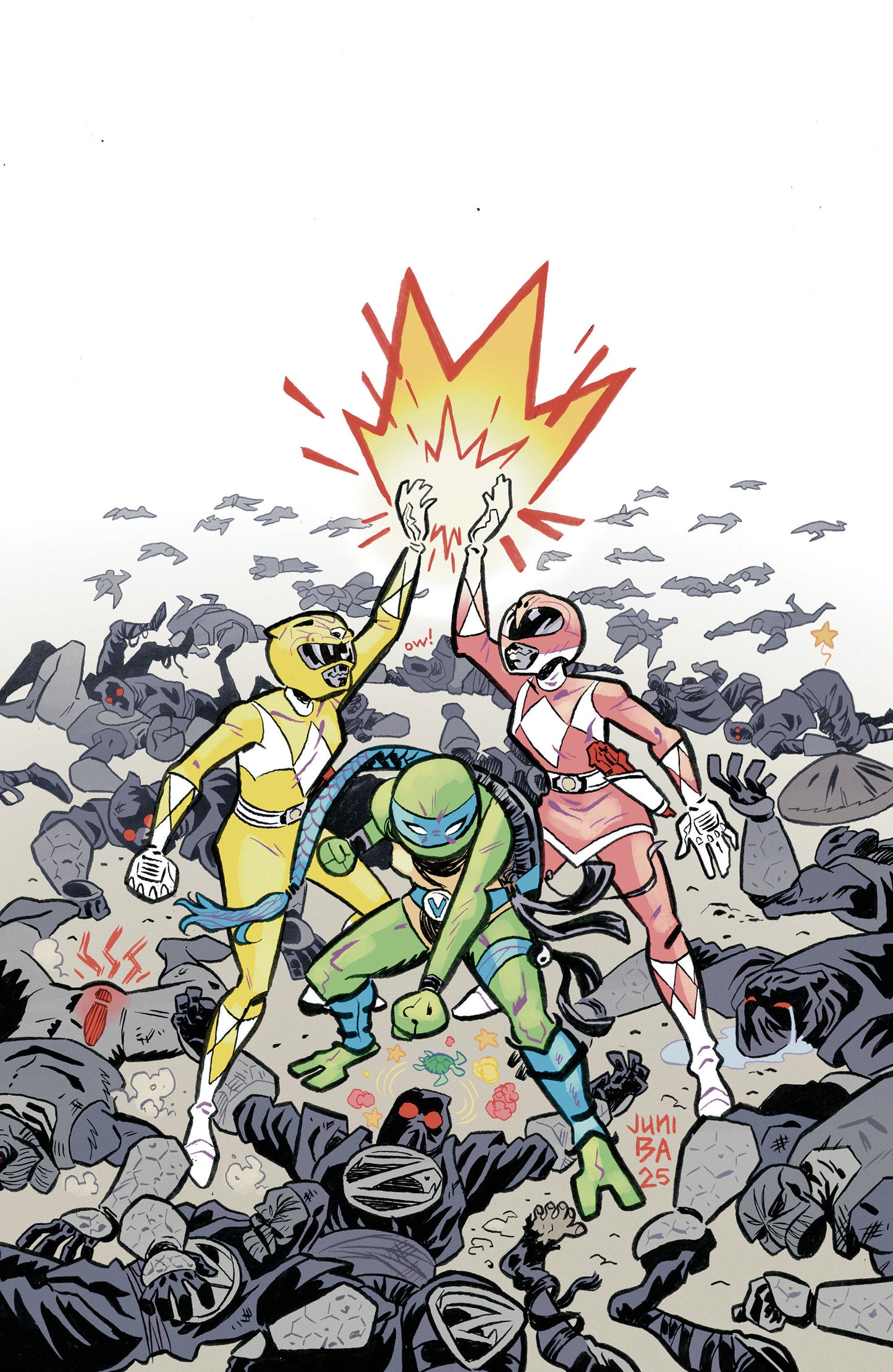 Mighty Morphin Power Rangers/Teenage Mutant Ninja Turtles III #5 K Unlimited Variant (Full Art, Ba) ISBN: 84428401272005111 - FOC DATE: 02/09/2026 - Release Date: 03/18/2026