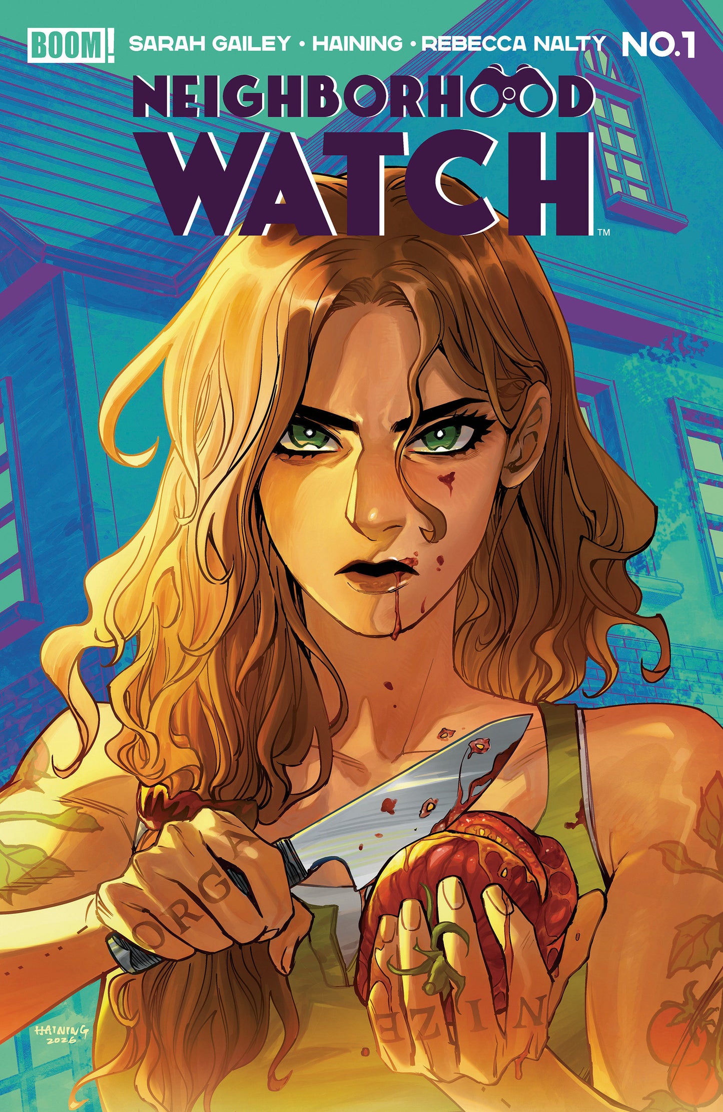 Neighborhood Watch #1 A Main (Dressed, Haining) ISBN: 84428401319201011 - FOC DATE: 2/23/26 - Release Date: 4/8/26