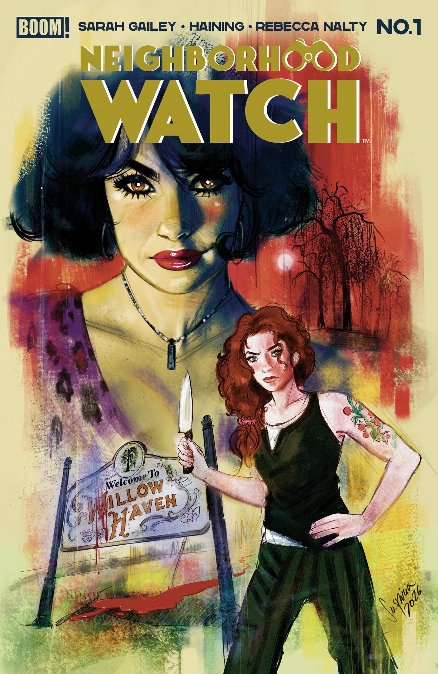 Neighborhood Watch #1 B Variant (Dressed, Vilchez) ISBN: 84428401319201021 - FOC DATE: 2/23/26 - Release Date: 4/8/26