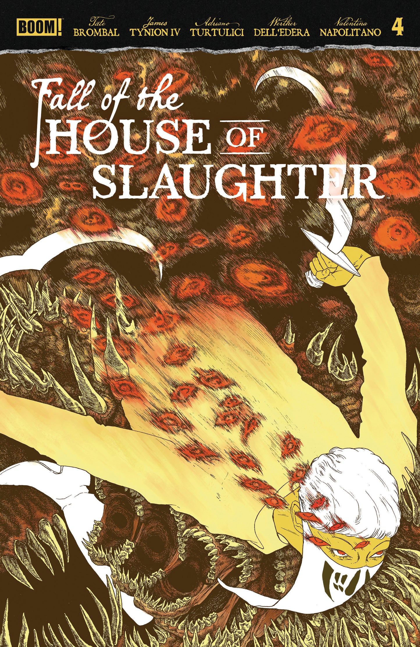 Fall of the House of Slaughter #4 C Variant (Full Art, Cha) ISBN: 84428401330704031 - FOC DATE: 7/12/26 - Release Date: 8/26/26