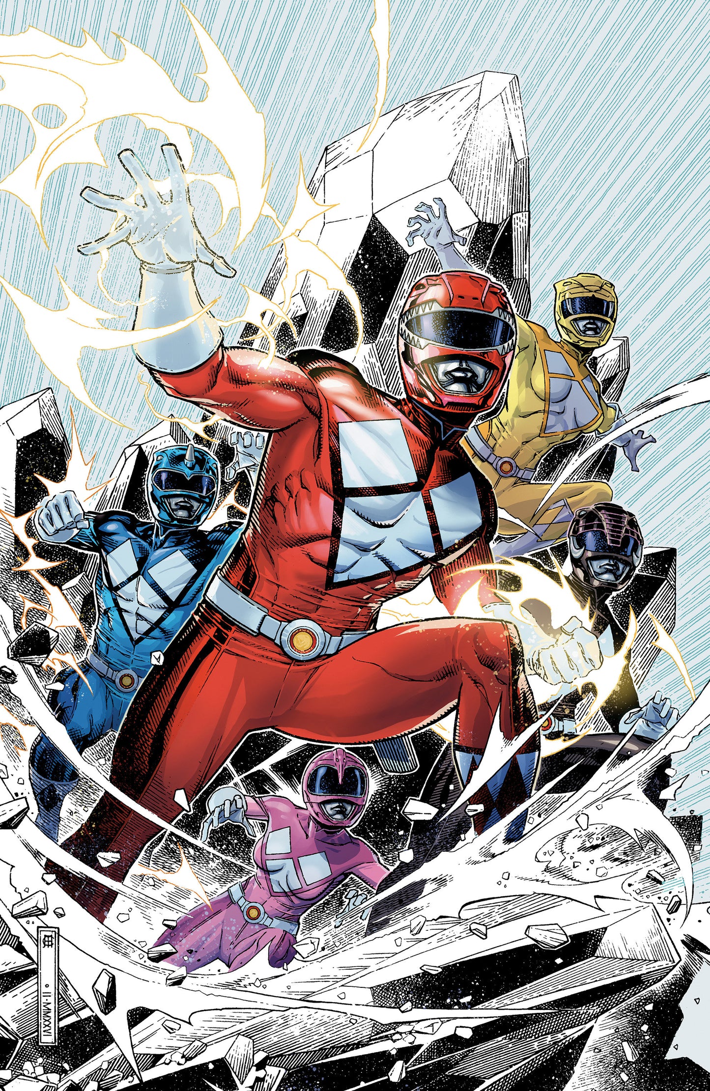 Mighty Morphin Power Rangers (2026) #1 E Foil Variant (Full Art, Foil, Cheung) ISBN: 84428401334501051 - FOC DATE: 4/19/26 - Release Date: 6/3/26