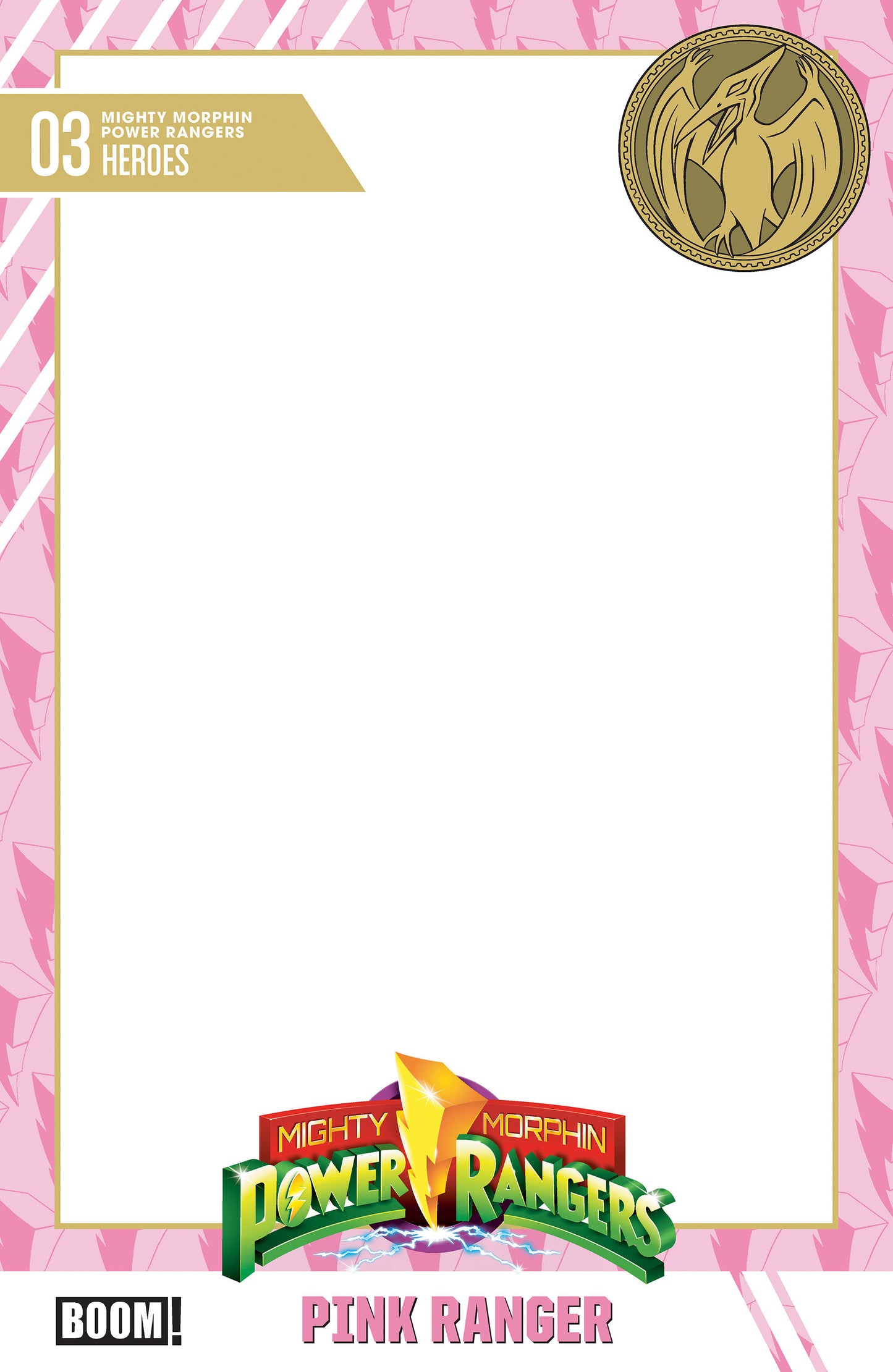 Mighty Morphin Power Rangers (2026) #3 D Trading Card Blank Sketch Variant ISBN: 84428401334503041 - FOC DATE: 7/19/26 - Release Date: 8/26/26