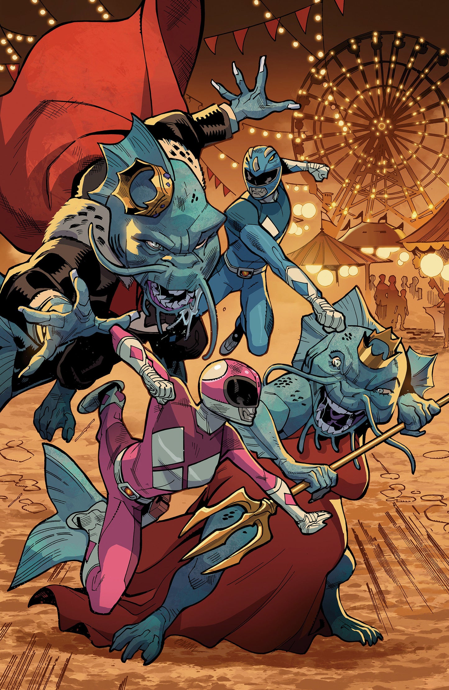 Mighty Morphin Power Rangers (2026) #4 E Foil Variant (Full Art, Foil, Balám) ISBN: 84428401334504051 - FOC DATE: 8/23/26 - Release Date: 9/30/26